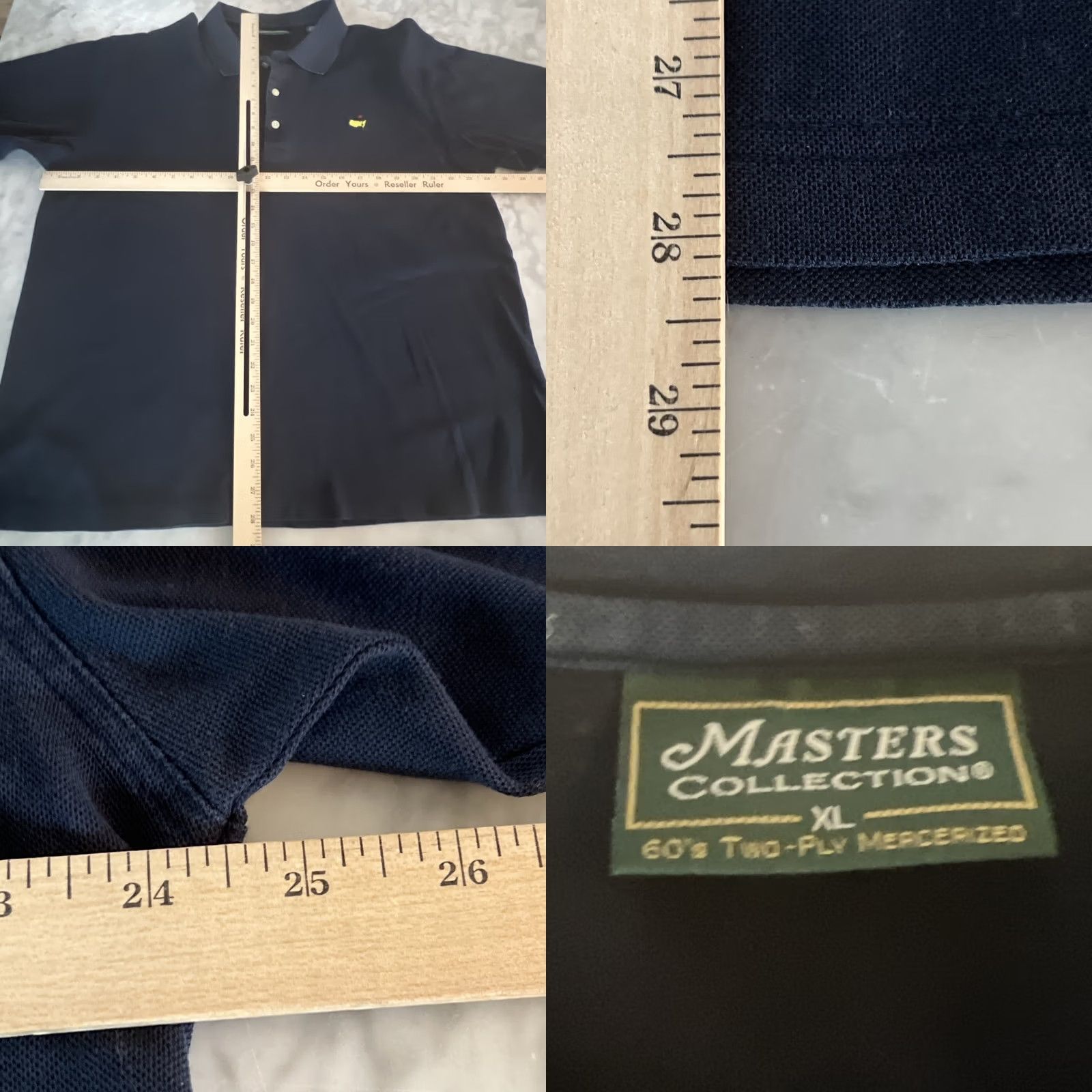 Vintage Masters Collection Logo Polo Men XL Navy Blue Polo Shirt XL Boys? Stop. Size US XL / EU 56 / 4 - 8 Thumbnail