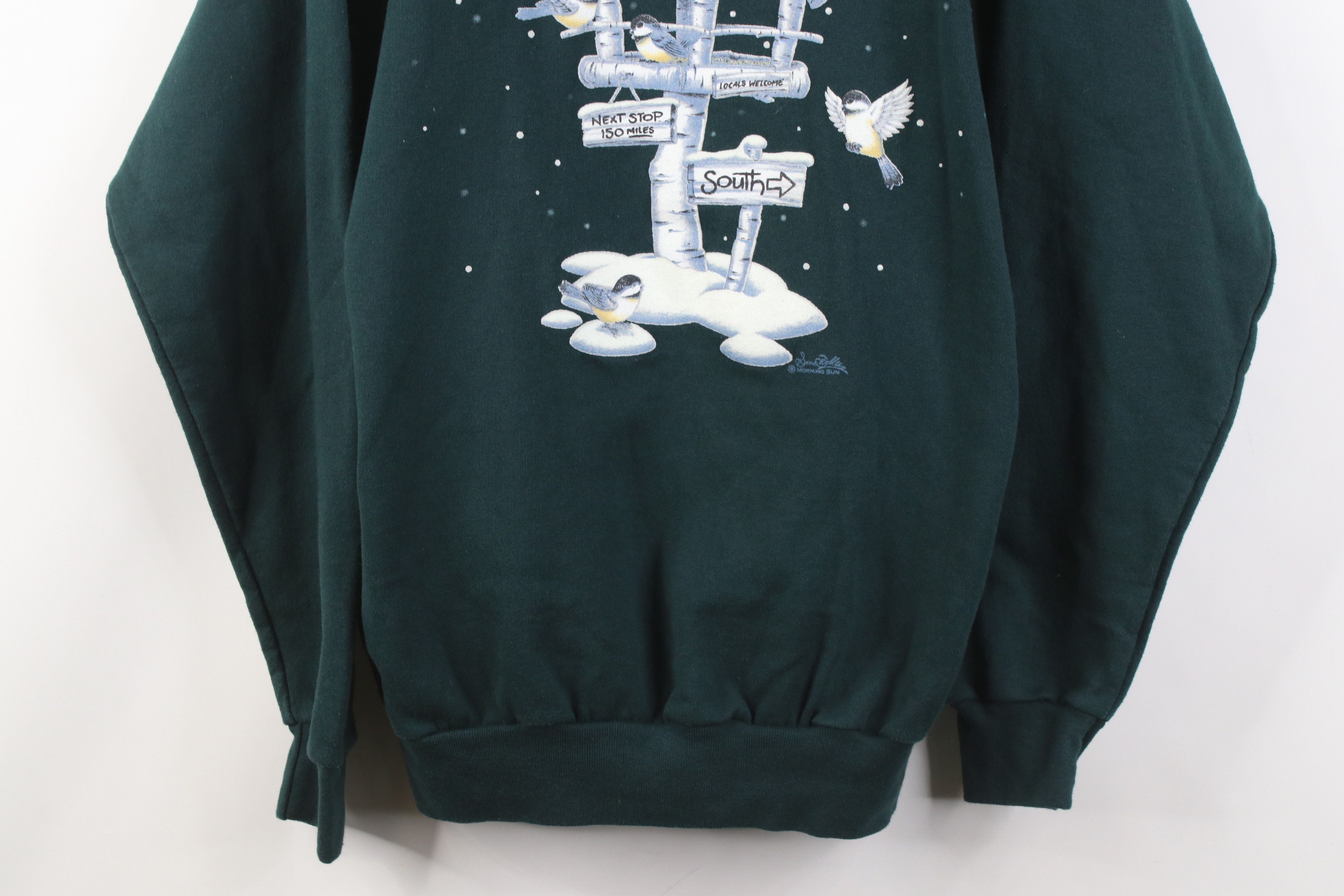 Vintage Vintage 90s Streetwear Snow Birds Layered Sweatshirt Size M / US 6-8 / IT 42-44 - 3 Thumbnail