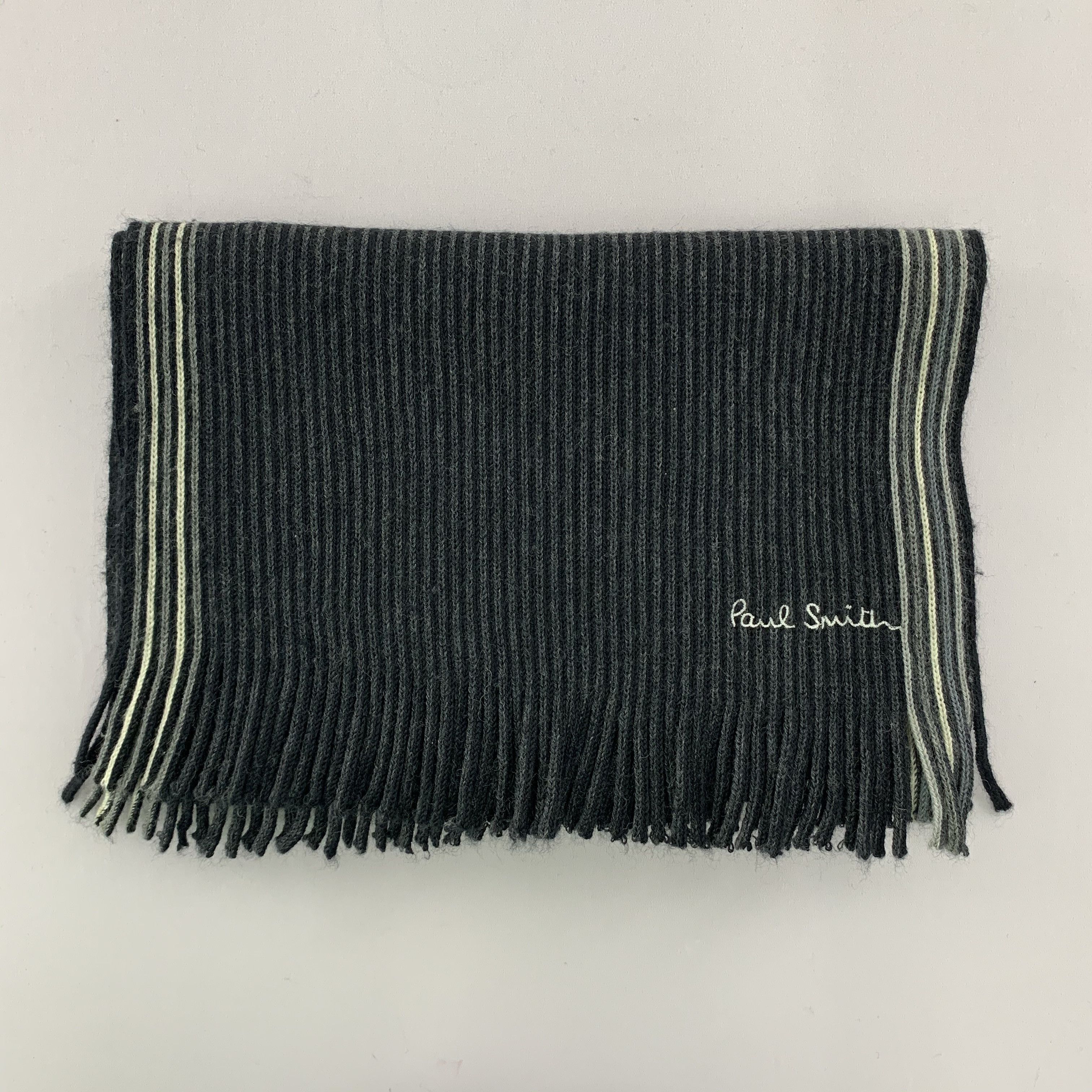 Paul Smith Paul Smith Scarf Wool Muffler Neck Wrap BL5033 Size ONE SIZE - 3 Thumbnail