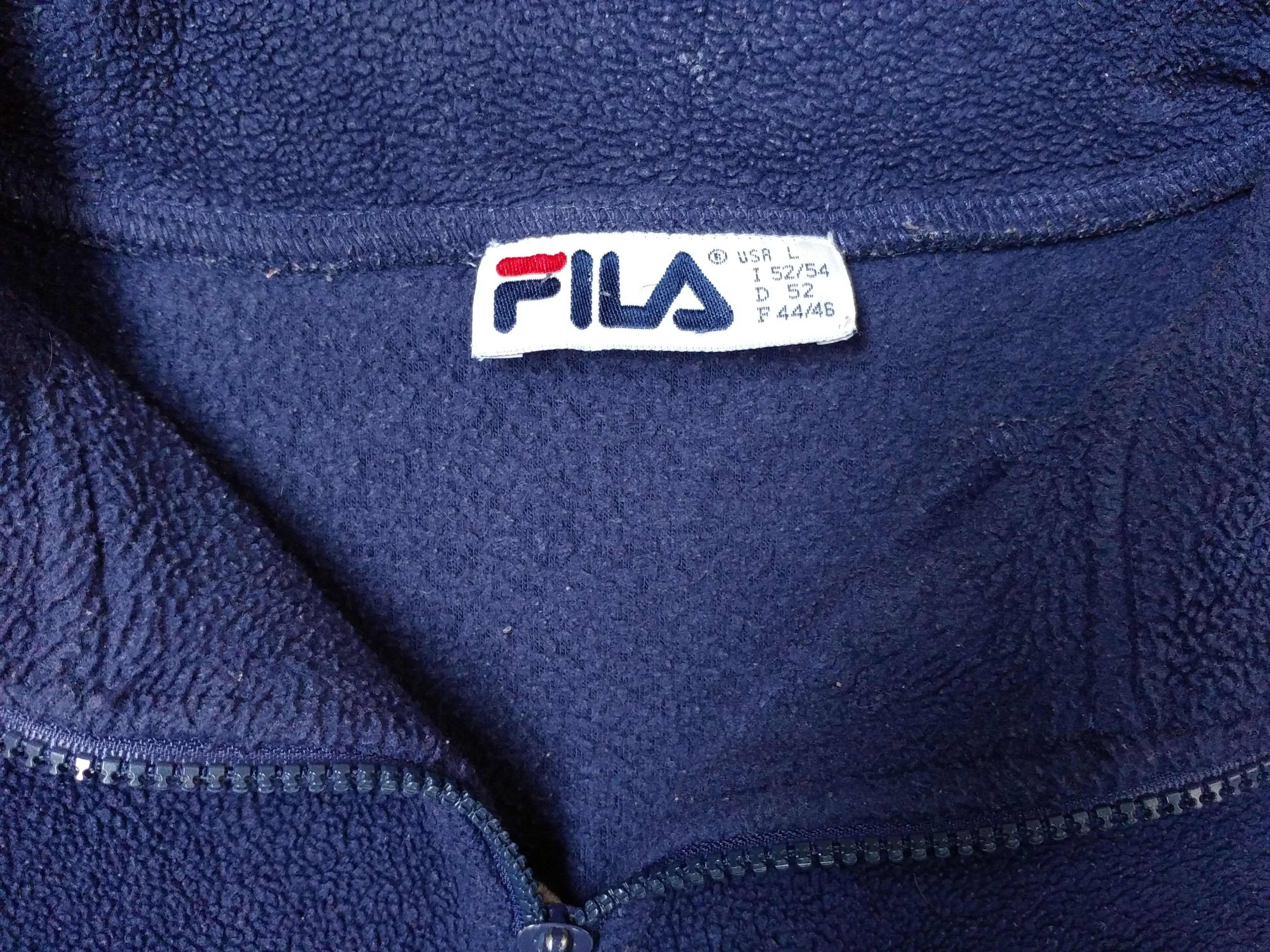 Fila × Vintage FILA sweatshirt, vintage blue fleece shirt, 90s hip-hop L Size US L / EU 52-54 / 3 - 13 Thumbnail