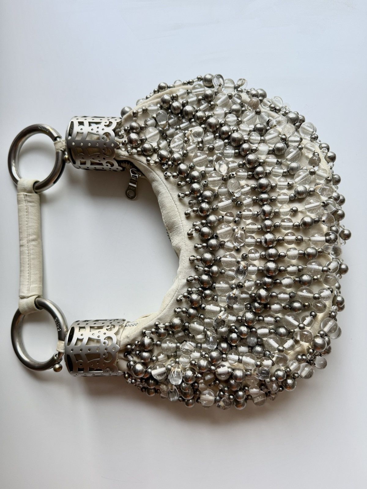 Chloe Chloe Bracelet Bag in Beaded Silver Embellishments Size ONE SIZE - 9 Thumbnail
