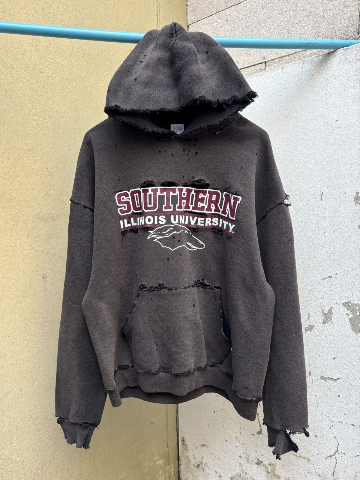 Vintage Faded Distressed Thrashed SOUTHERN Hoodie ERD Grunge Size US L / EU 52-54 / 3 - 3 Thumbnail