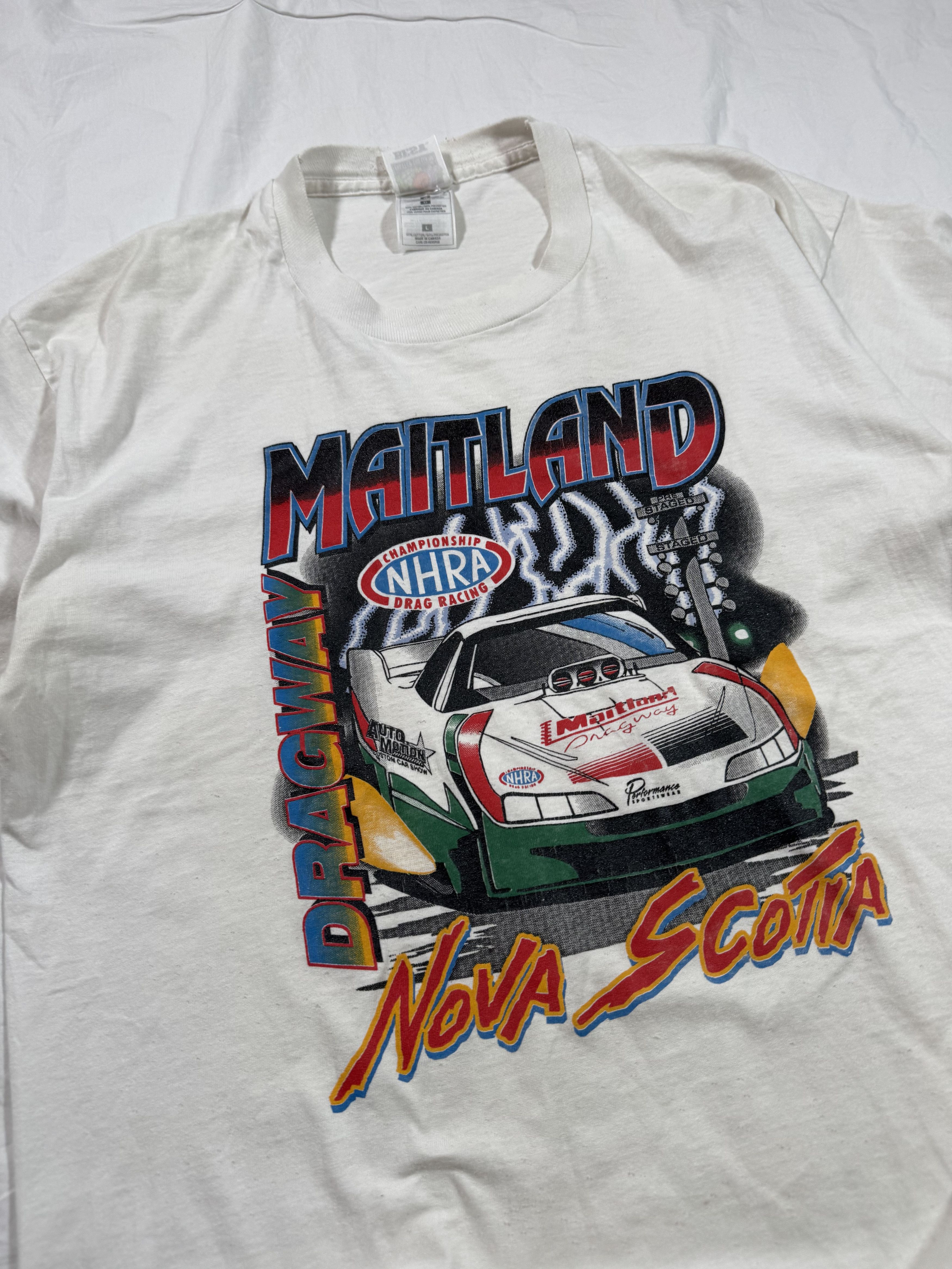 Vintage Vintage 90s NHRA Drag Racing Nascar Style Ttee Size US L / EU 52-54 / 3 - 2 Thumbnail