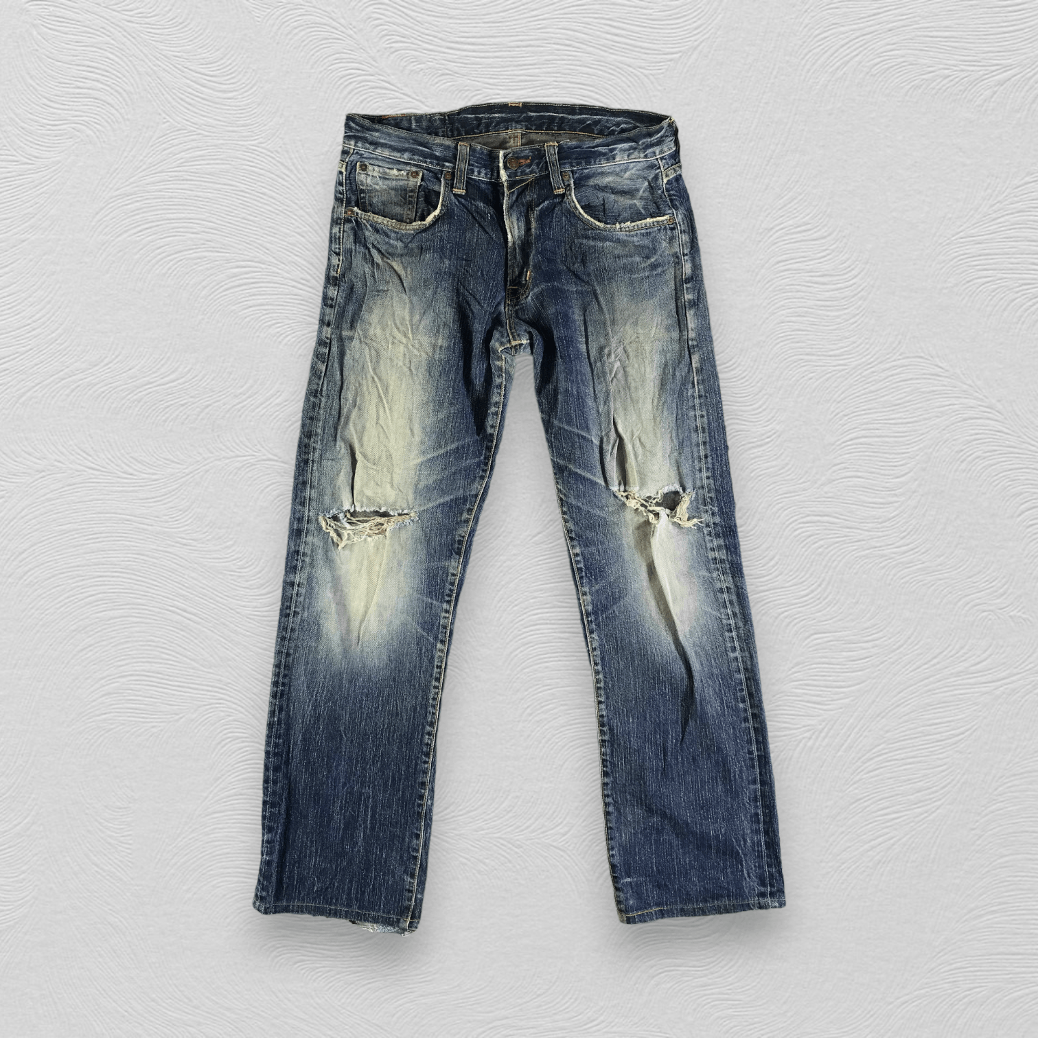 Edwin Vintage Edwin 504 Jeans Distressed Denim KJ3080 Size US 32 / EU 48 - 1 Thumbnail