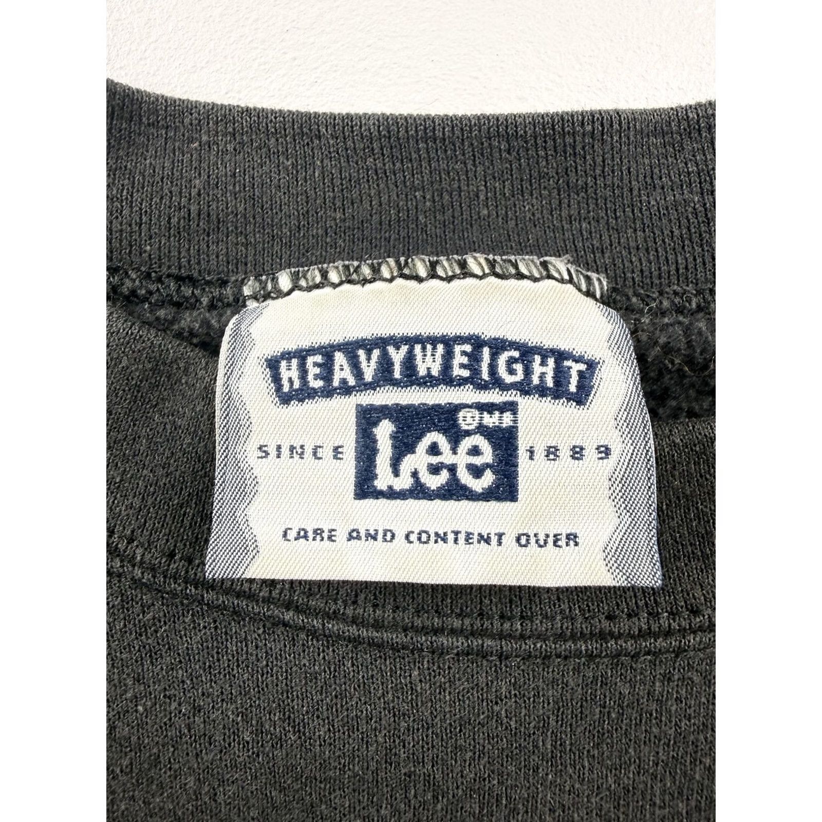 Lee VINTAGE Lee Sweatshirt Mens Black Heavyweight Fleece Graphic Print Chow Chow Dog Pullover Crew Neck Winter 2XL Mens Size US XXL / EU 58 / 5 - 3 Thumbnail