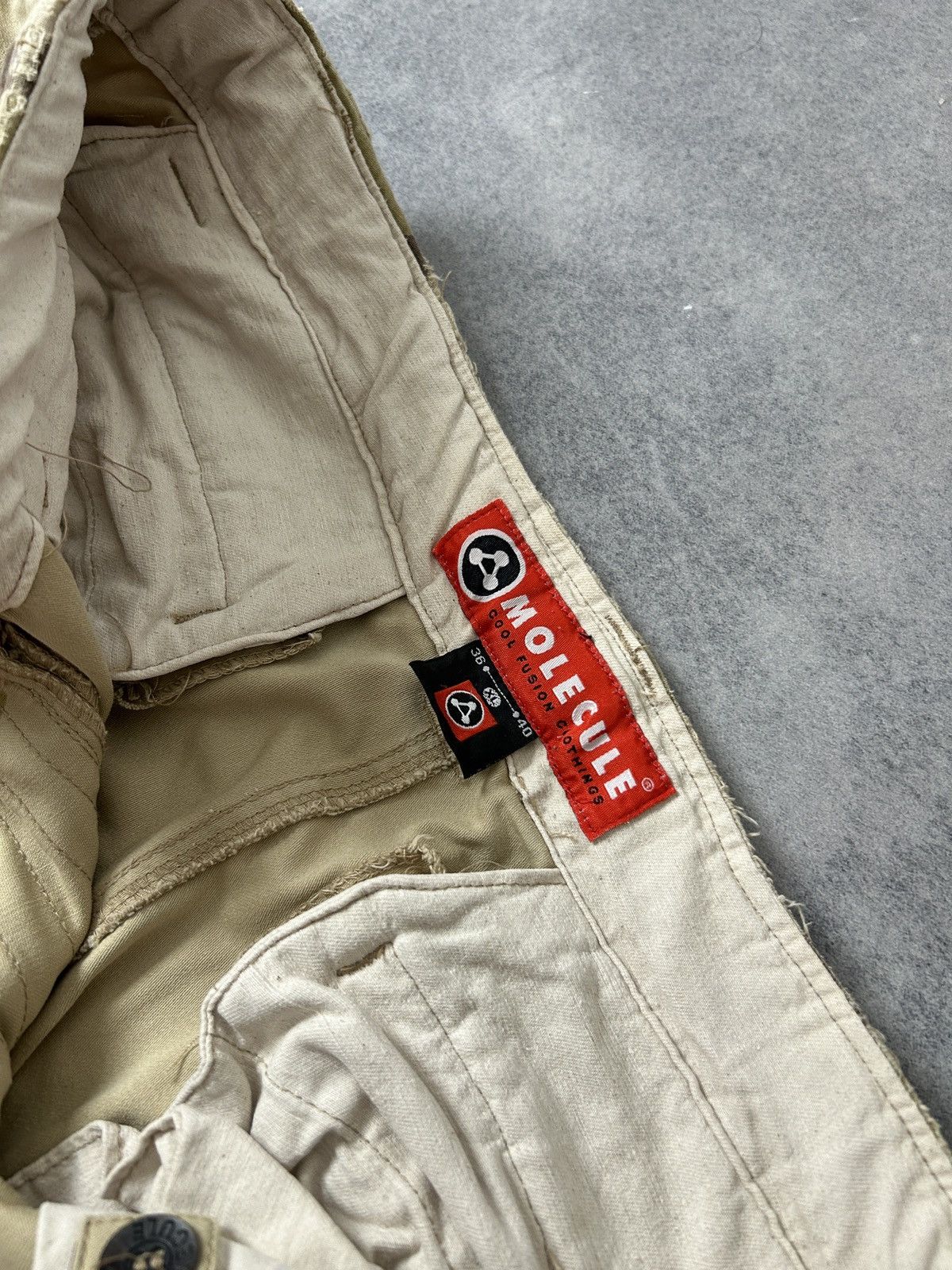 Japanese Brand Vintage Molecule Cargo Camo pants mens size Xl Size US 36 / EU 52 - 7 Thumbnail