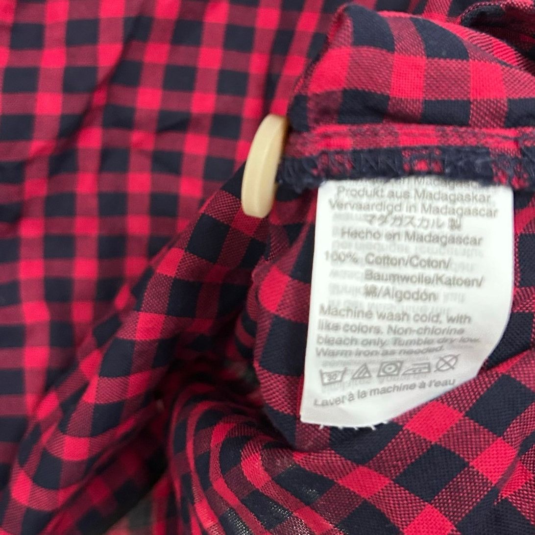 Madewell Madewell Red Black Gingham Long Sleeve Pajama Top Sz S Size S / US 4 / IT 40 - 3 Thumbnail