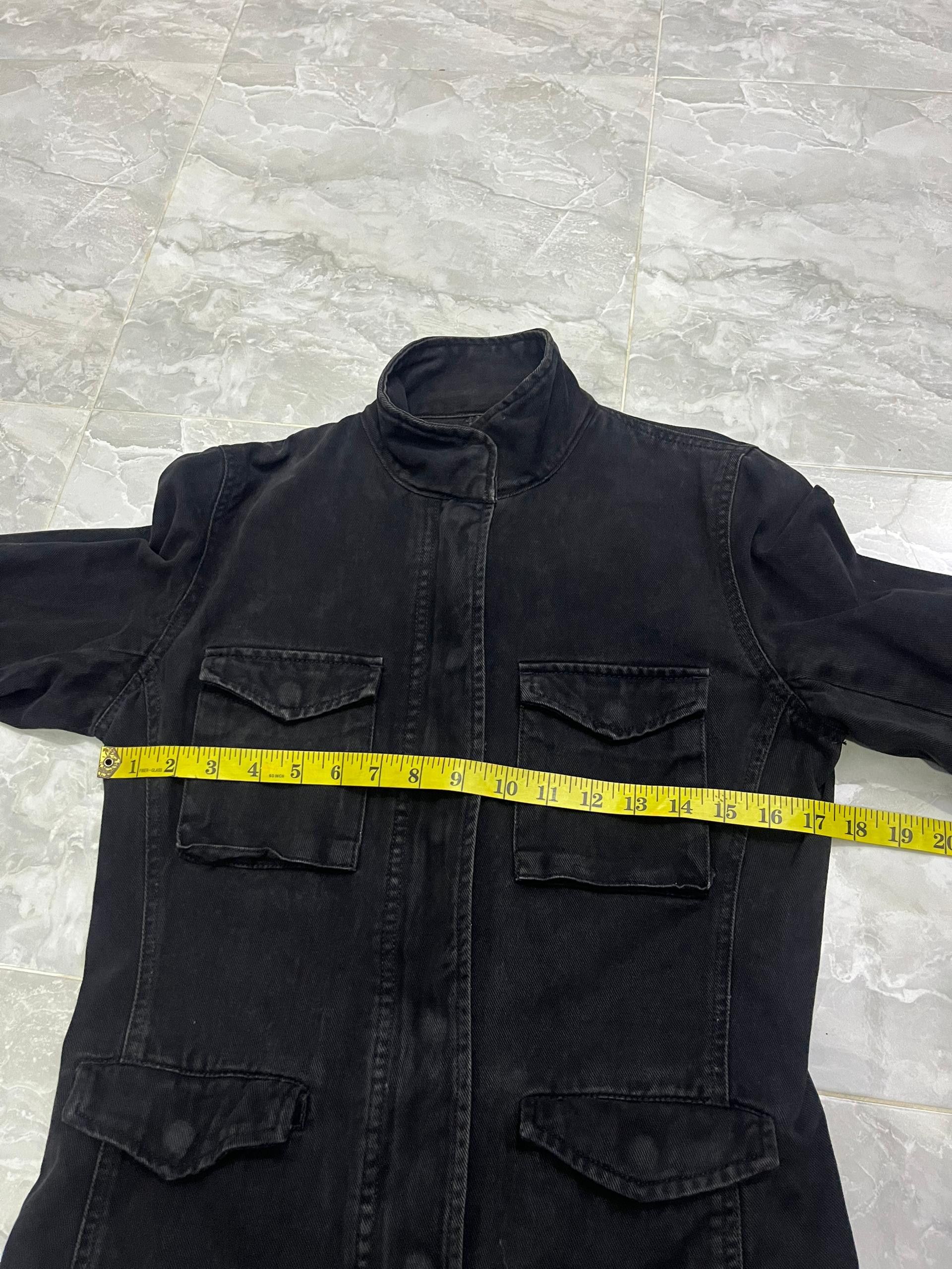 MOUSSY MOUSSY Washed Black Utility Jacket (Women’s M) Size US M / EU 48-50 / 2 - 12 Thumbnail