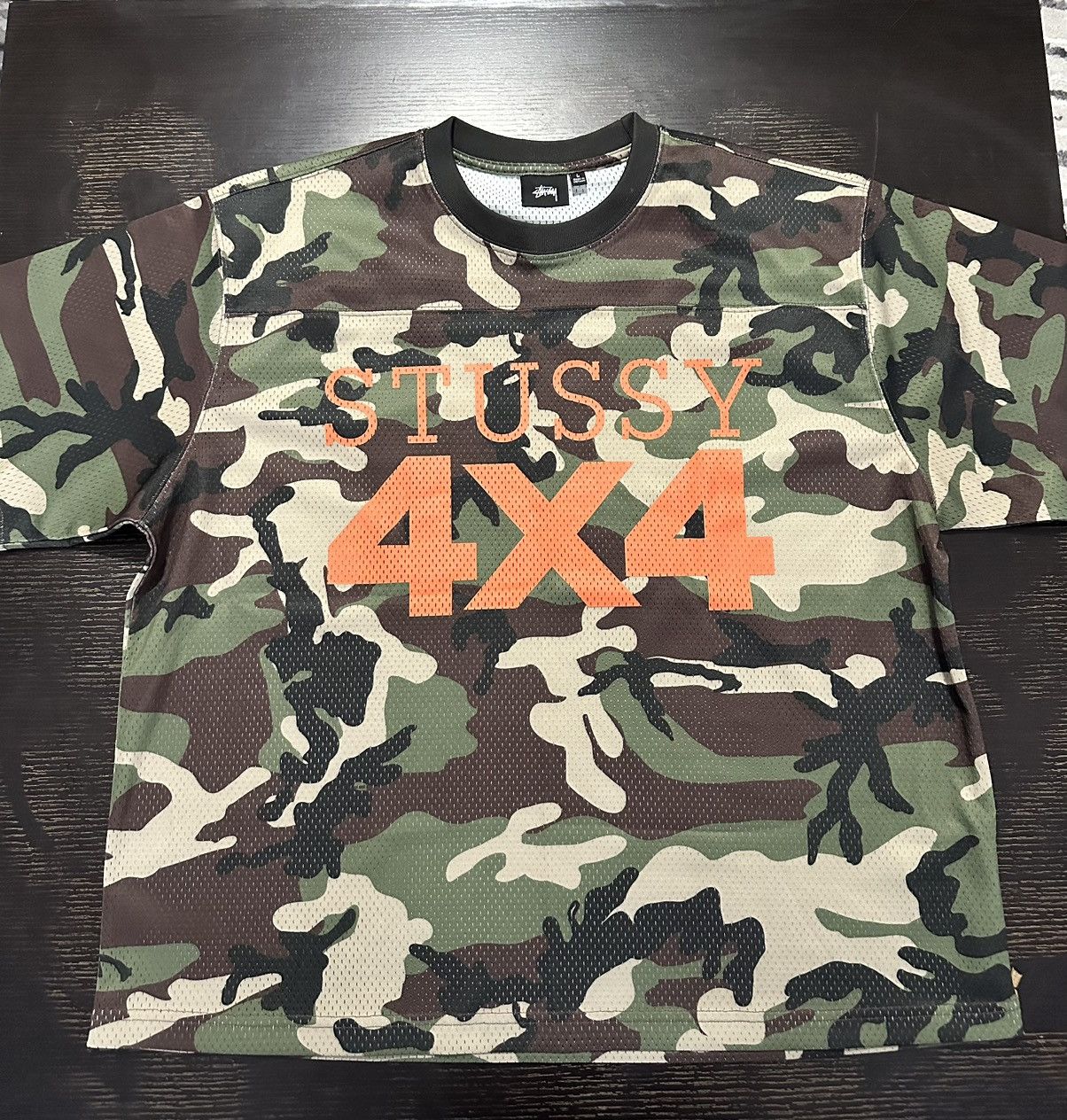 【Stussy】◆4x4 Mesh Football Jersey Camo◆大人気・関税込◆ Stüssy Stussy 4X4 Mesh Football Jersey 'Camo' | REVERSIBLE