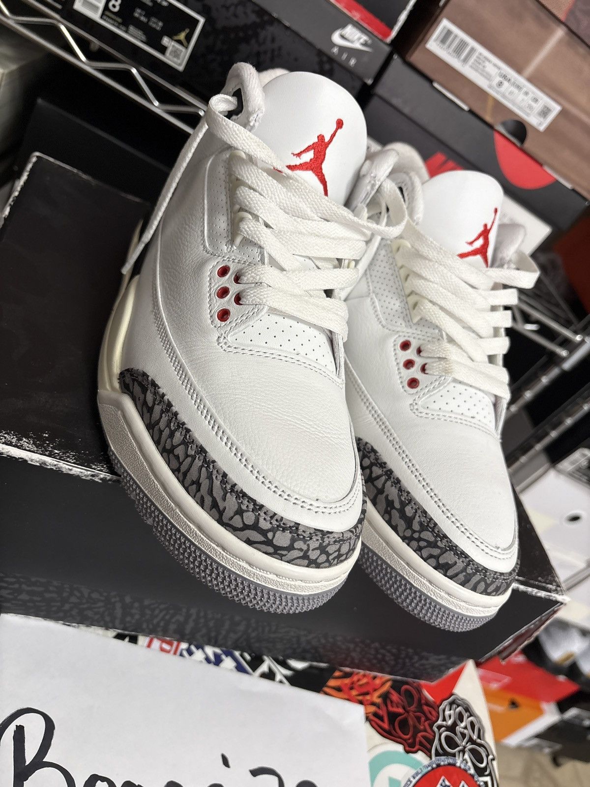 Jordan Brand Air Jordan White Cement 3 (Reimagined) Size US 8 / EU 41 - 7 Thumbnail