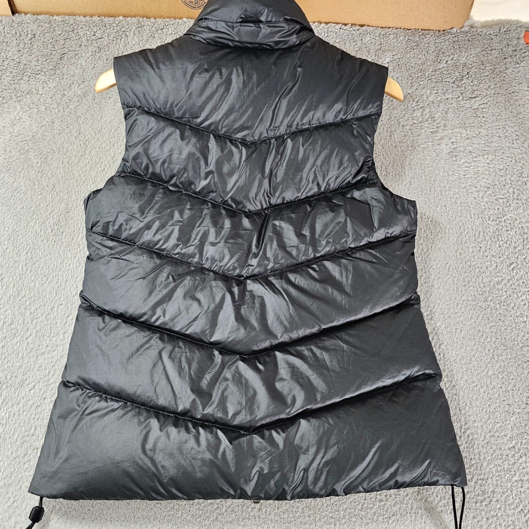 Nike VINTAGE Nike Vest Womens M Black Puffer Full Zip Down Mock Neck Zip Pockets Shirt Size M / US 6-8 / IT 42-44 - 7 Thumbnail