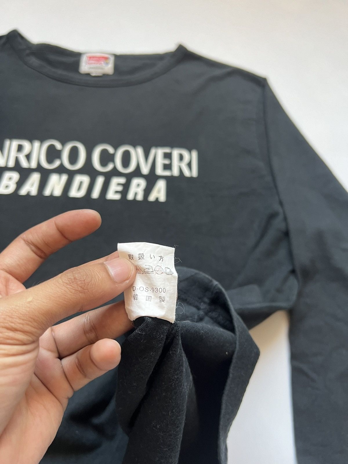 Designer × Enrico Coveri Enrico Coveri Spell Out Long Sleeves Tees Size US XL / EU 56 / 4 - 4 Thumbnail