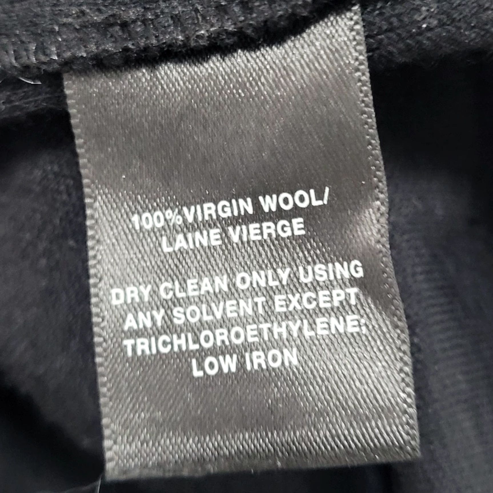 Vintage Lafayette 148 Black 100% Wool Dress Long Sleeve Cowl Neck Side Slit Size 12 Size XL / US 12-14 / IT 48-50 - 4 Thumbnail