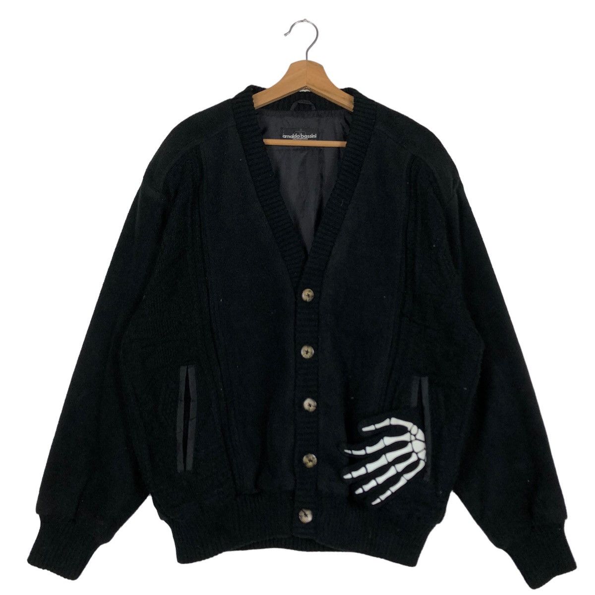 Japanese Brand Vintage Cardigan Bomber Jacket Arnaldo Bassini Navajo Aztec Size US M / EU 48-50 / 2 - 2 Thumbnail