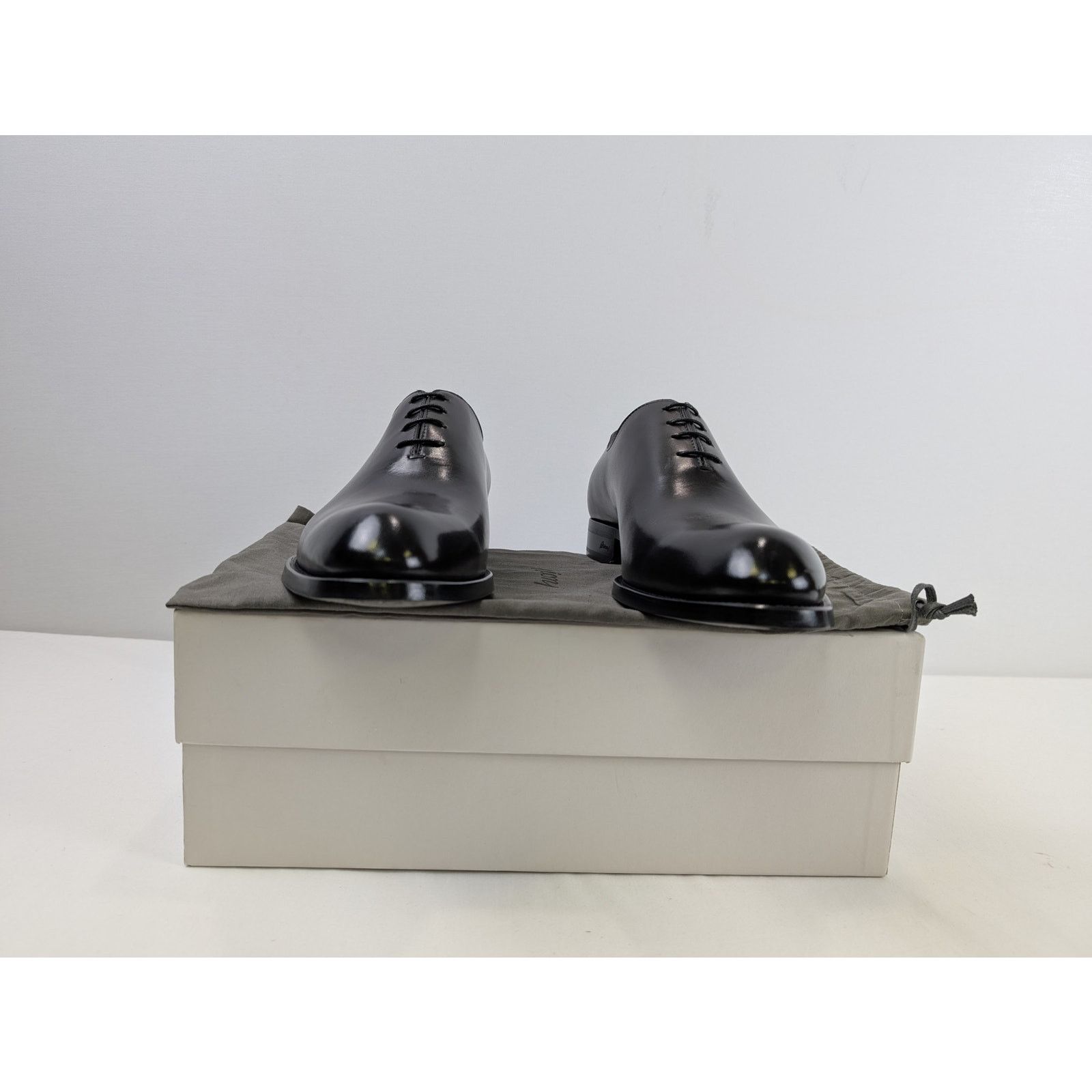 Brioni o1rshd1 Leather shoe Boots in Black Size US 11.5 / EU 44-45 - 19 Thumbnail