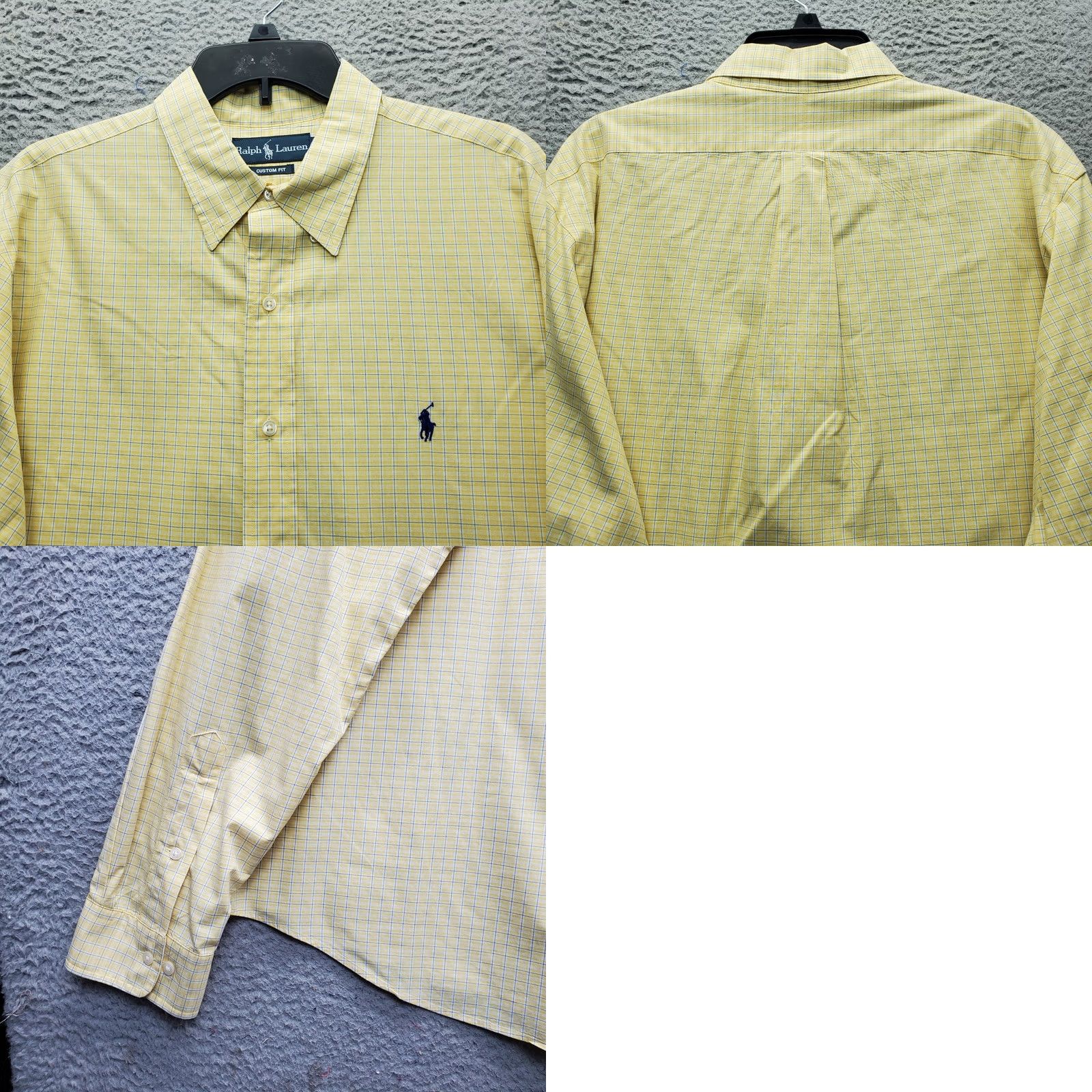 Ralph Lauren VINTAGE Ralph Lauren Dress Shirt Mens 17.5 Multi Custom Fit Pony Logo Button Down Shirt Mens XS-3XL Size 48R - 8 Thumbnail