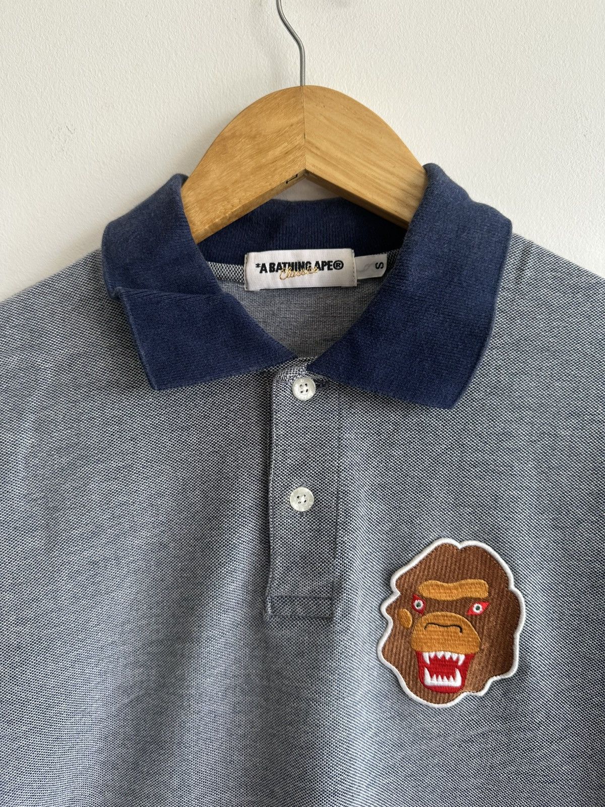 Bape A Bathing Ape Classic Polo Collar Bape Tshirt Japan Size US S / EU 44-46 / 1 - 1 Thumbnail