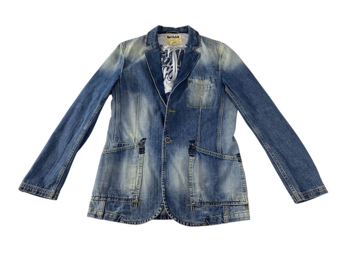 Bershka Bershka Espana Indigo Denim Jeans Coat Jacket Size US M / EU 48-50 / 2 - 1 Thumbnail