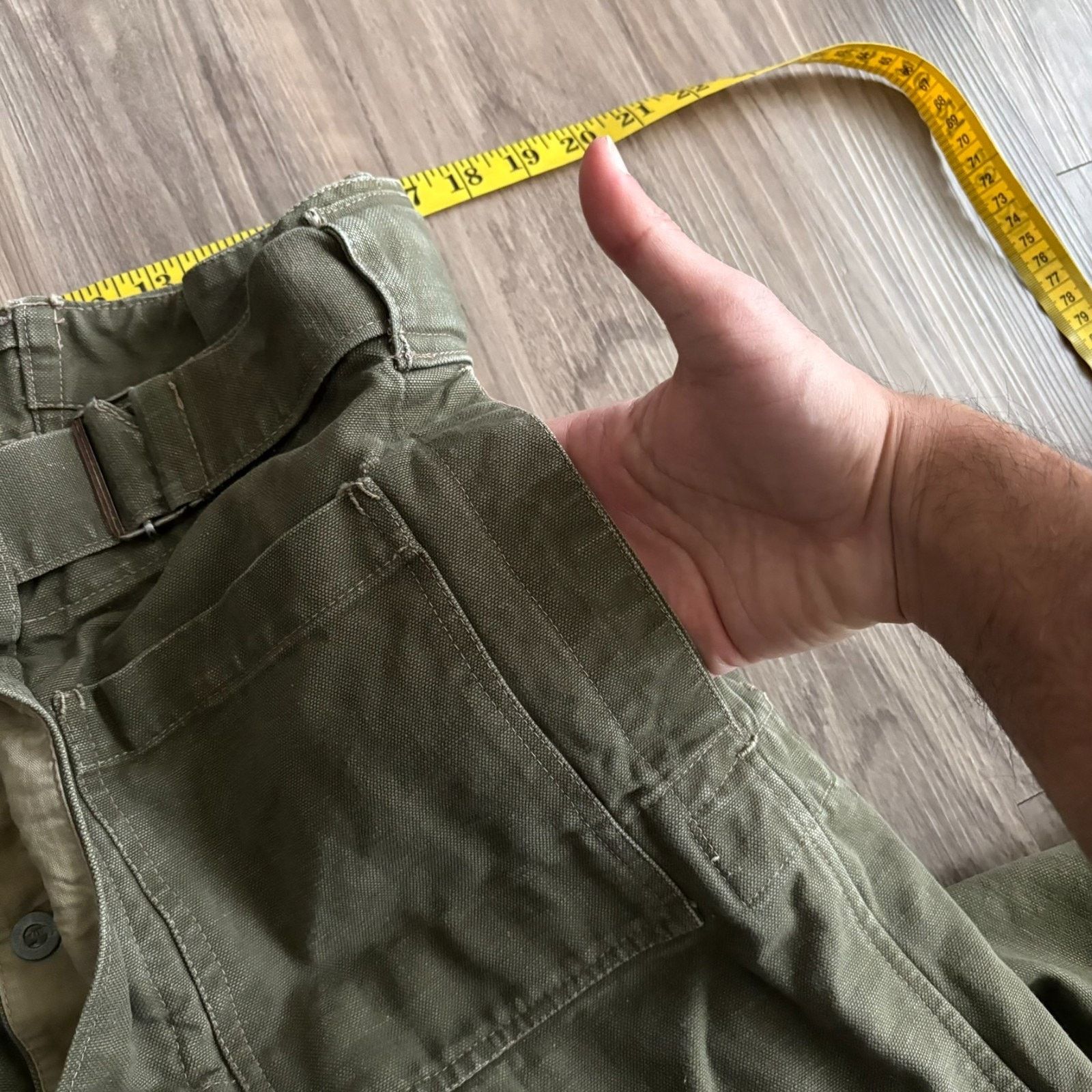 Vintage Vintage 1940s French Military M-38 Pants Men's Size 34x27 Size US 34 / EU 50 - 8 Thumbnail