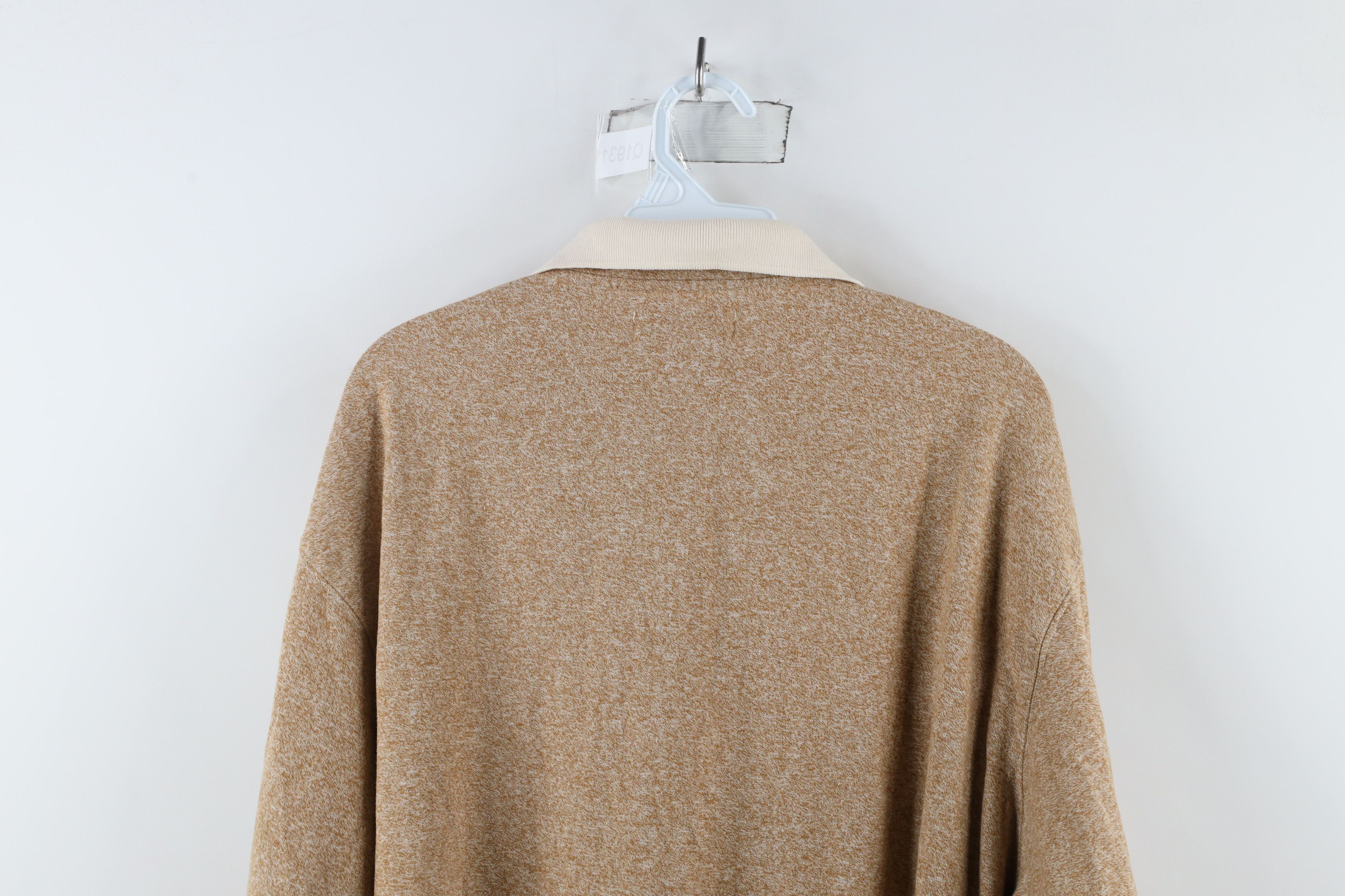 Vintage Vintage 90s Streetwear Long Sleeve Rugby Polo Shirt Beige Size US M / EU 48-50 / 2 - 7 Thumbnail
