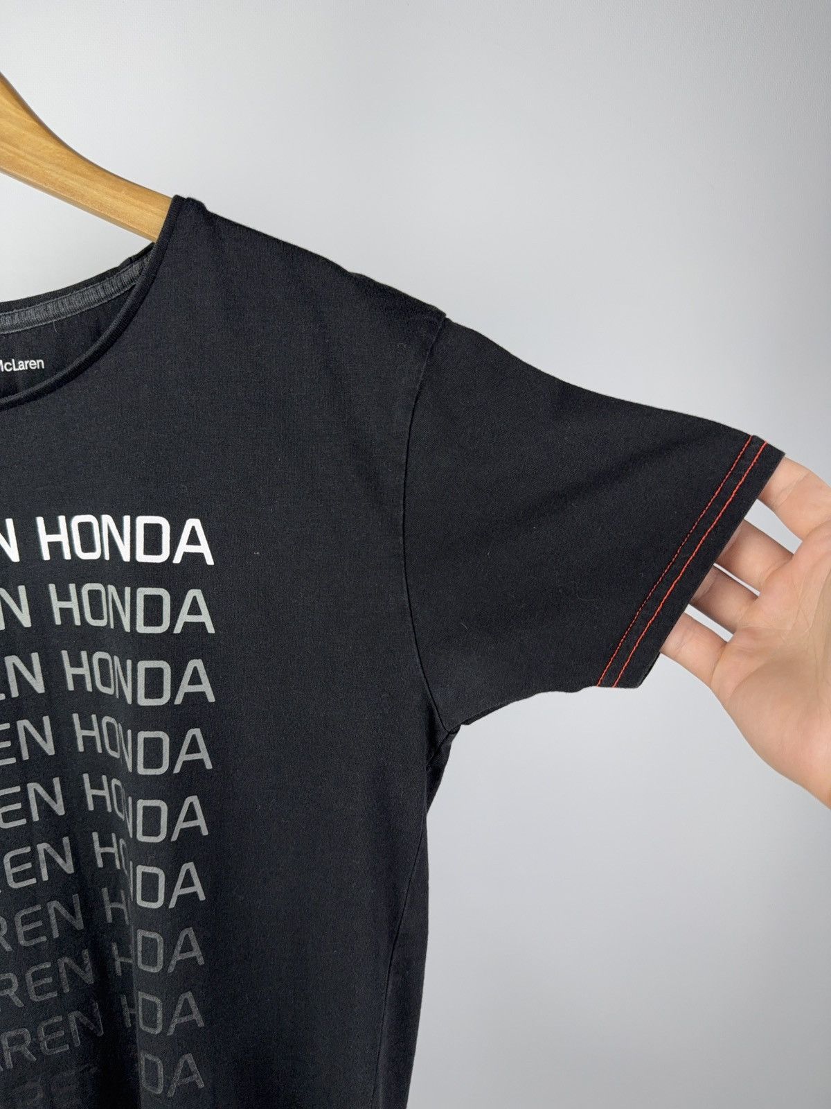 Malcolm McLaren Vintage 00s Racing F1 Formula One McLaren x Honda t shirt Size M / US 6-8 / IT 42-44 - 8 Thumbnail