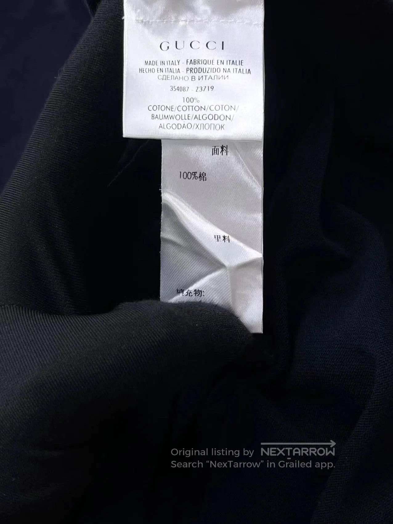 Gucci gucci navy long sleeve knit sweater with logo. Size US M / EU 48-50 / 2 - 5 Thumbnail