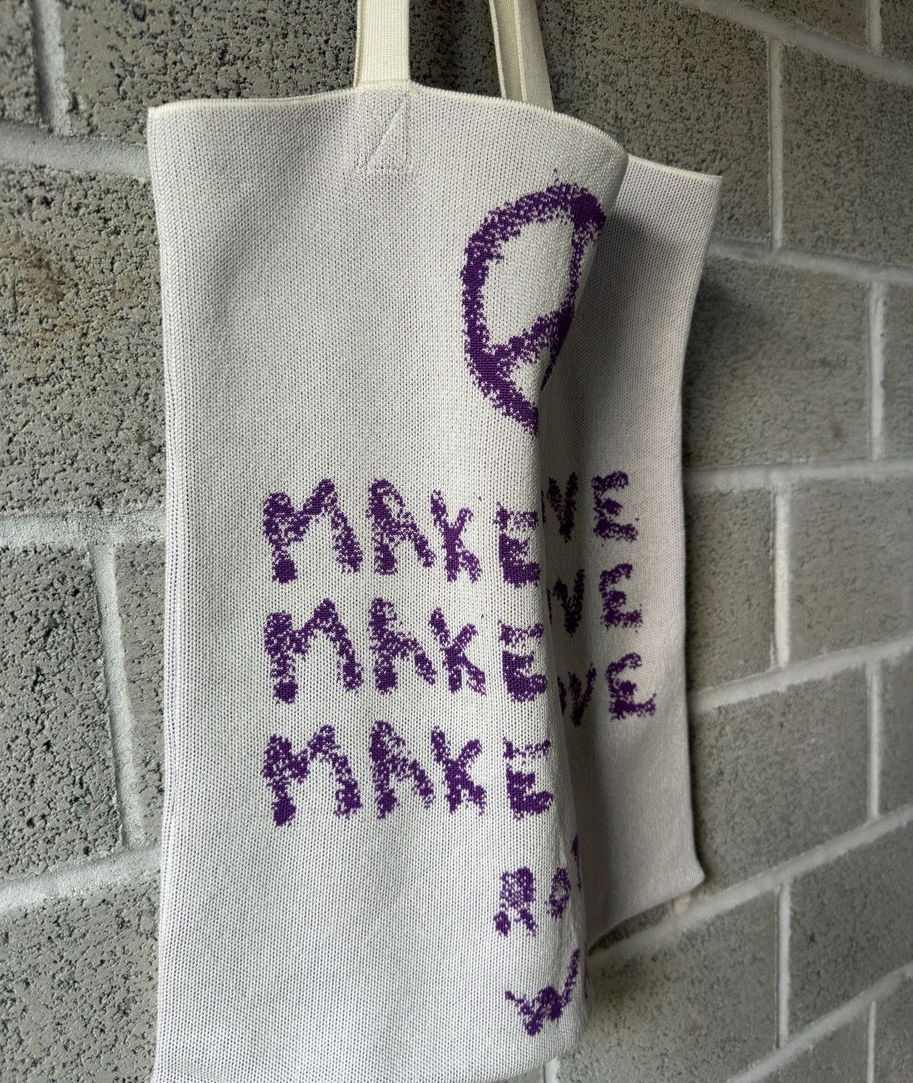 Carne Bollente Carne Bollente 'Make Love not War' Tote Bag Size ONE SIZE - 3 Thumbnail