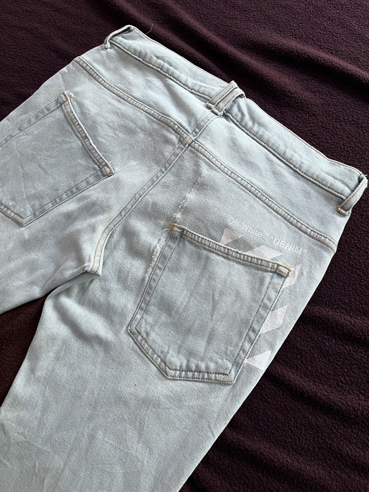 Off-White OFF WHITE VIRGIL ABLOH DISTRESSED DENIM Size US 31 - 4 Thumbnail