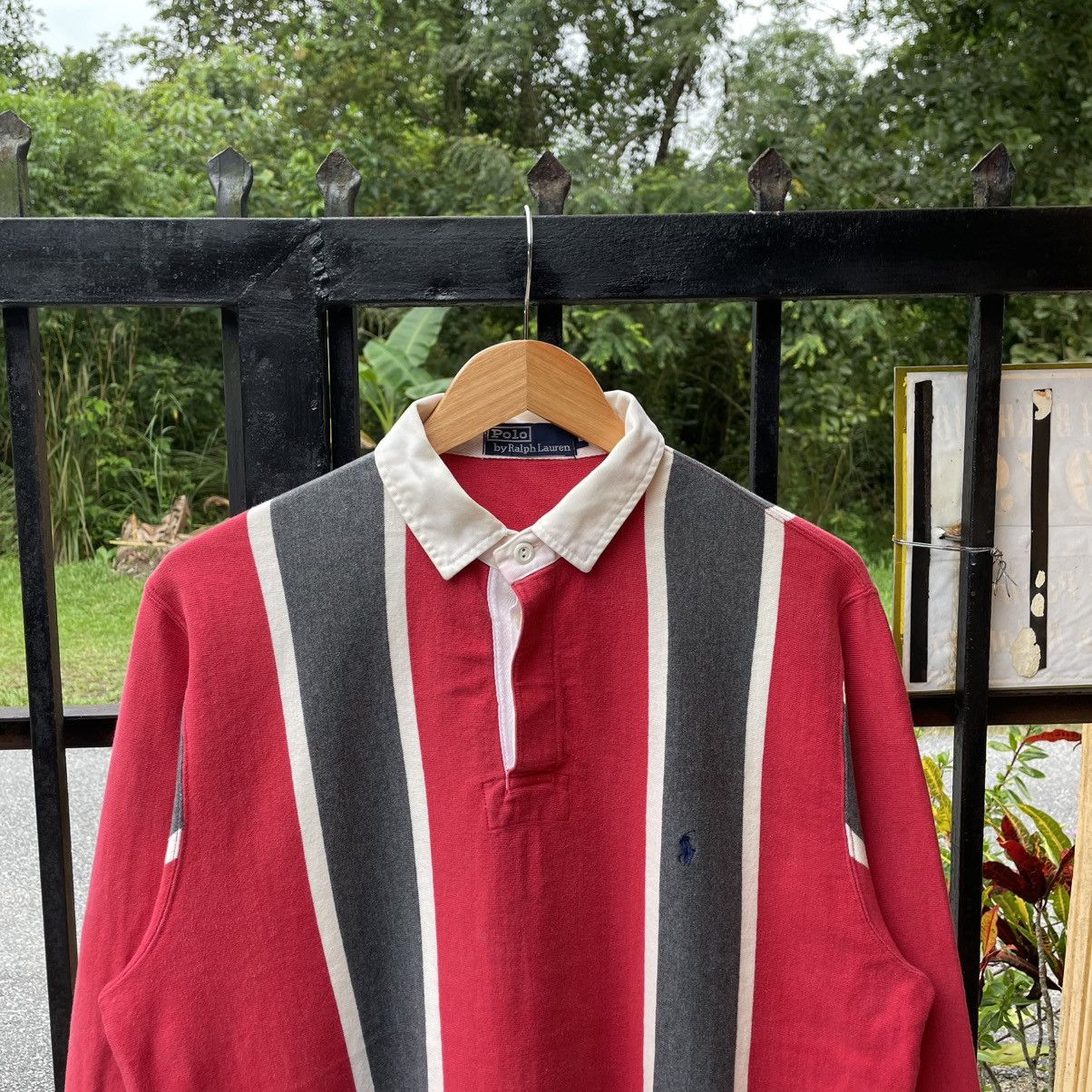 Polo Ralph Lauren 🔥Vintage Polo Ralph Lauren Striped Polos Rugby Shirts Size US L / EU 52-54 / 3 - 4 Thumbnail