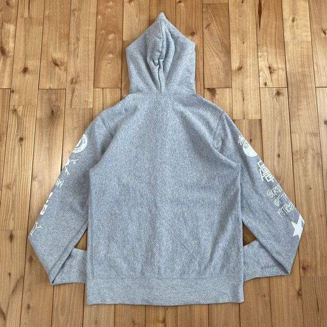 Bape × Stussy BAPE × Stussy Logo Full Zip Hoodie a bathing ape NIGO Size US M / EU 48-50 / 2 - 3 Thumbnail