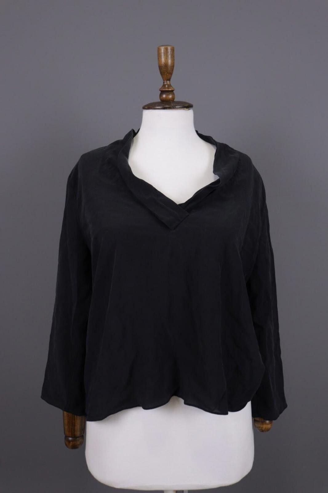 Wilkes Bashford BA&SH KENT Gray Silk Lightweight Lagelook Blouse Size 2 / M Size XS / US 0-2 / IT 36-38 - 1 Thumbnail