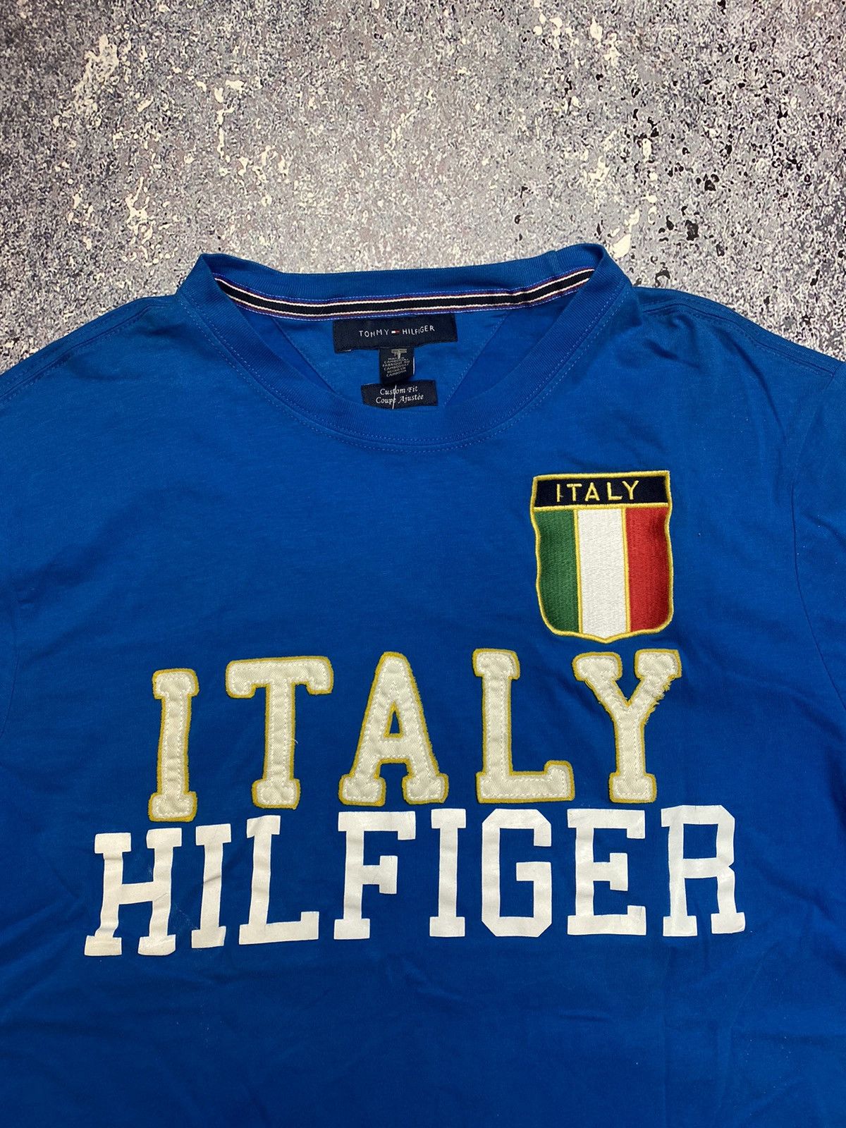 Tommy Hilfiger × Vintage 💥Y2K TOMMY HILFIGER ITALY BIG LOGO T-SHIRT Size US M / EU 48-50 / 2 - 8 Thumbnail