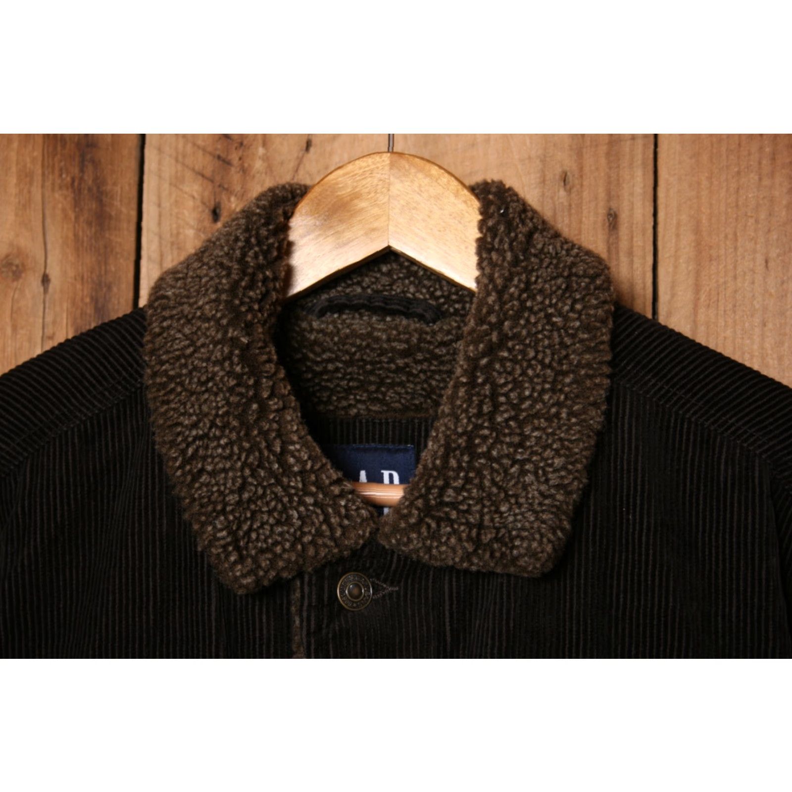 Gap VINTAGE Gap Jacket Corduroy Sherpa Lined Brown Mens M Coat (Fits M/L) Size US M / EU 48-50 / 2 - 2 Thumbnail