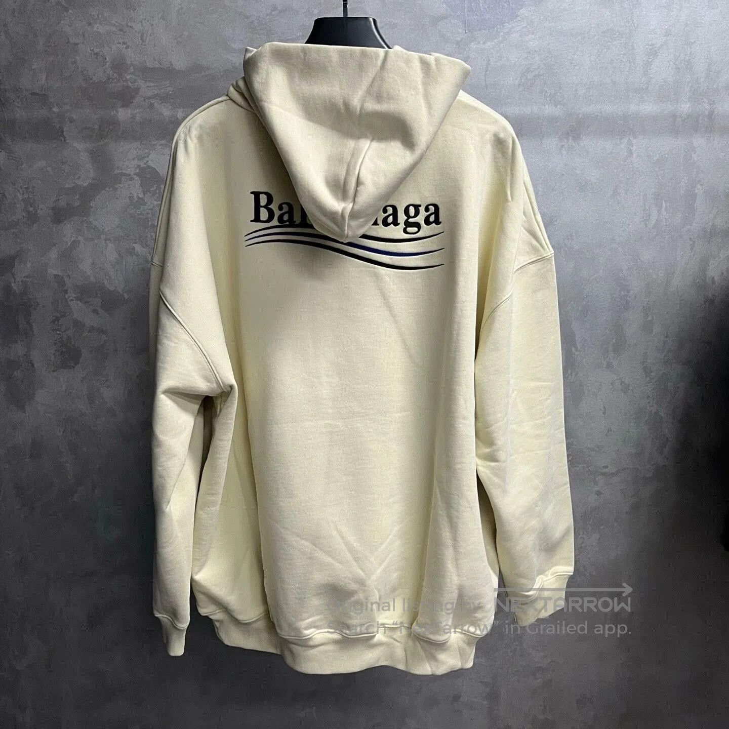 Balenciaga Balenciaga Beige Logo Print Hoodie. Size US M / EU 48-50 / 2 - 5 Thumbnail