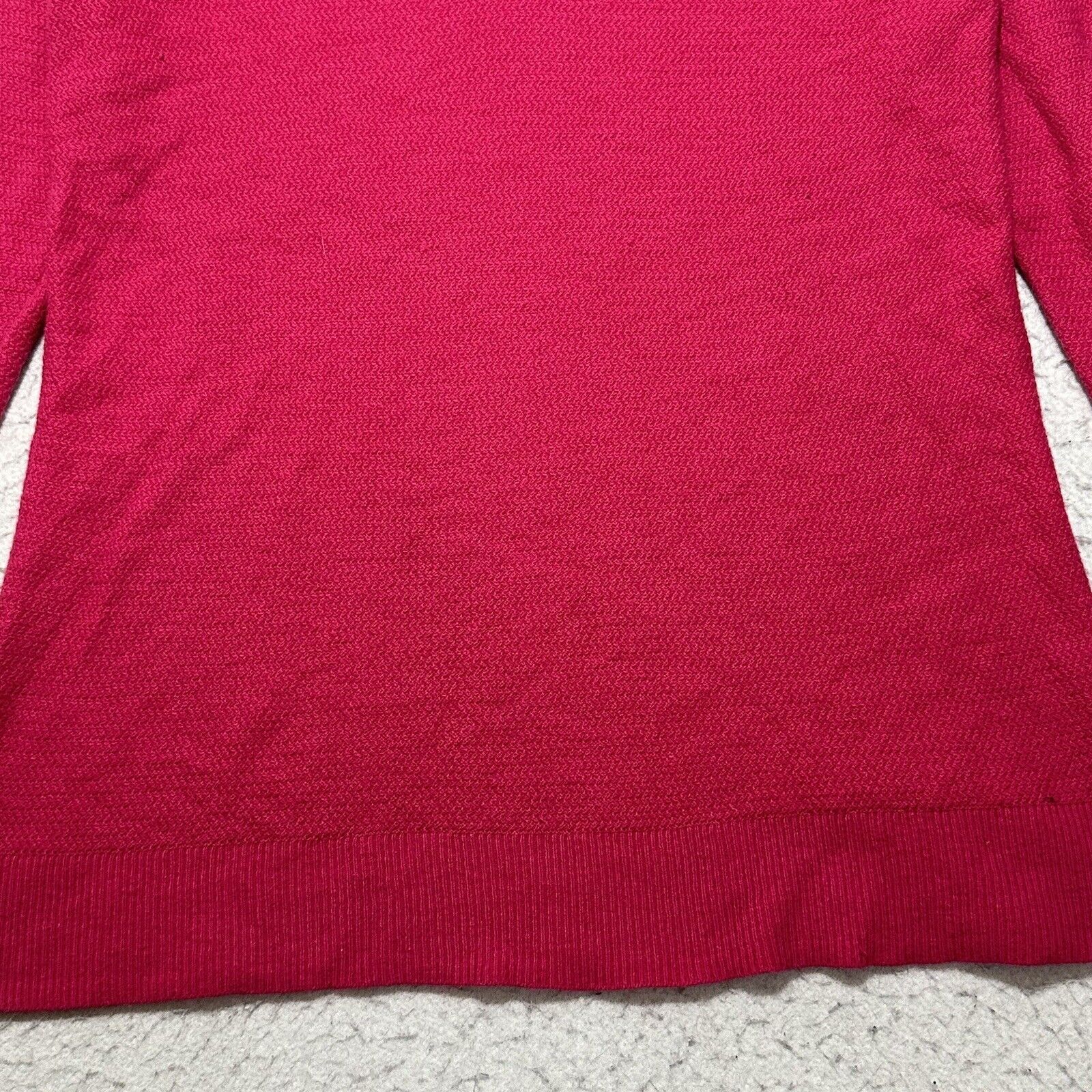 Gap GAP Medium V-Neck Sweater Merino Extra Fine Wool Hot Pink Size M / US 6-8 / IT 42-44 - 5 Thumbnail