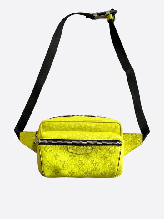 Louis Vuitton Neon Yellow Monogram Taigarama Outdoor Bumbag Louis