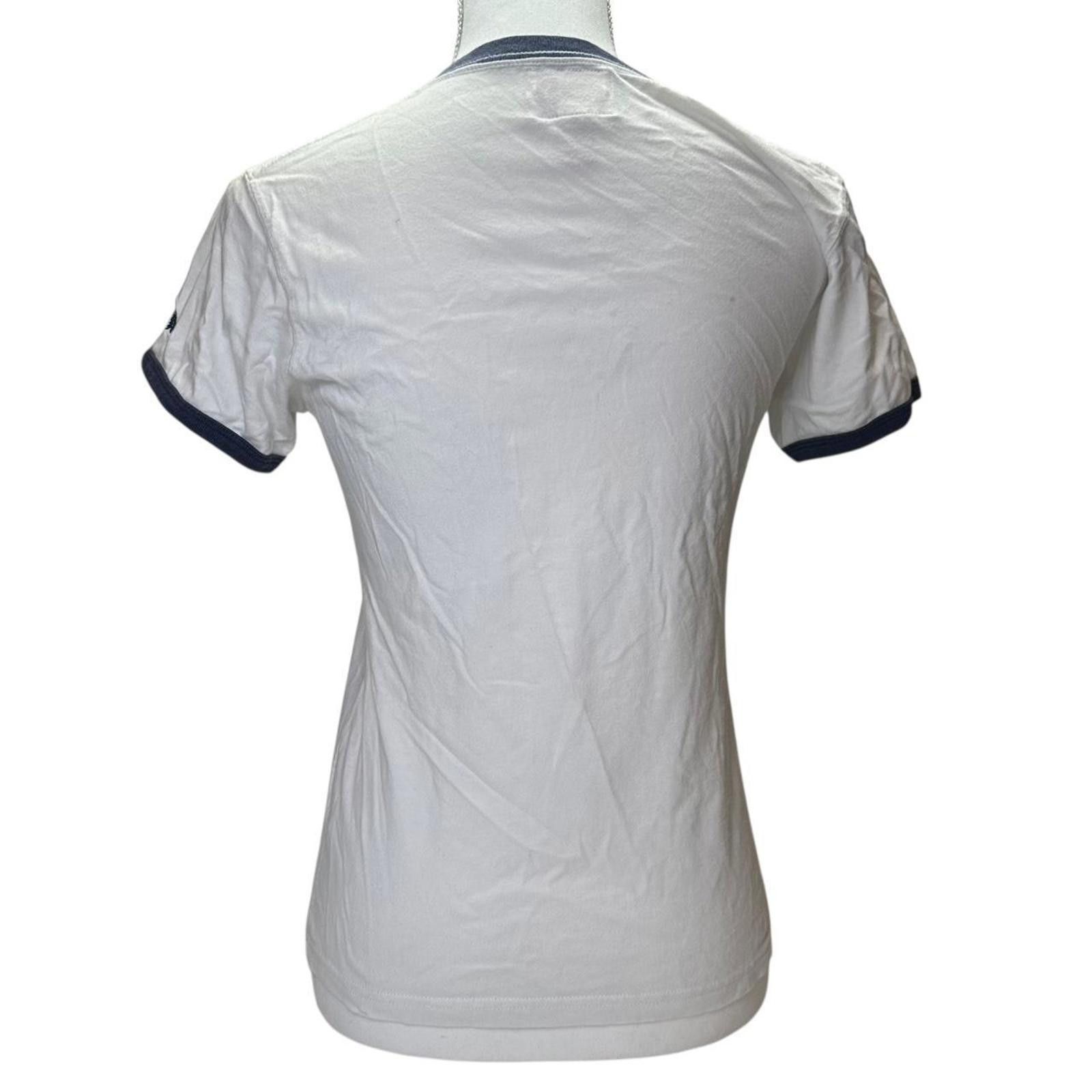 Evisu Evisu Women's White and Blue Blous Size ONE SIZE - 3 Thumbnail