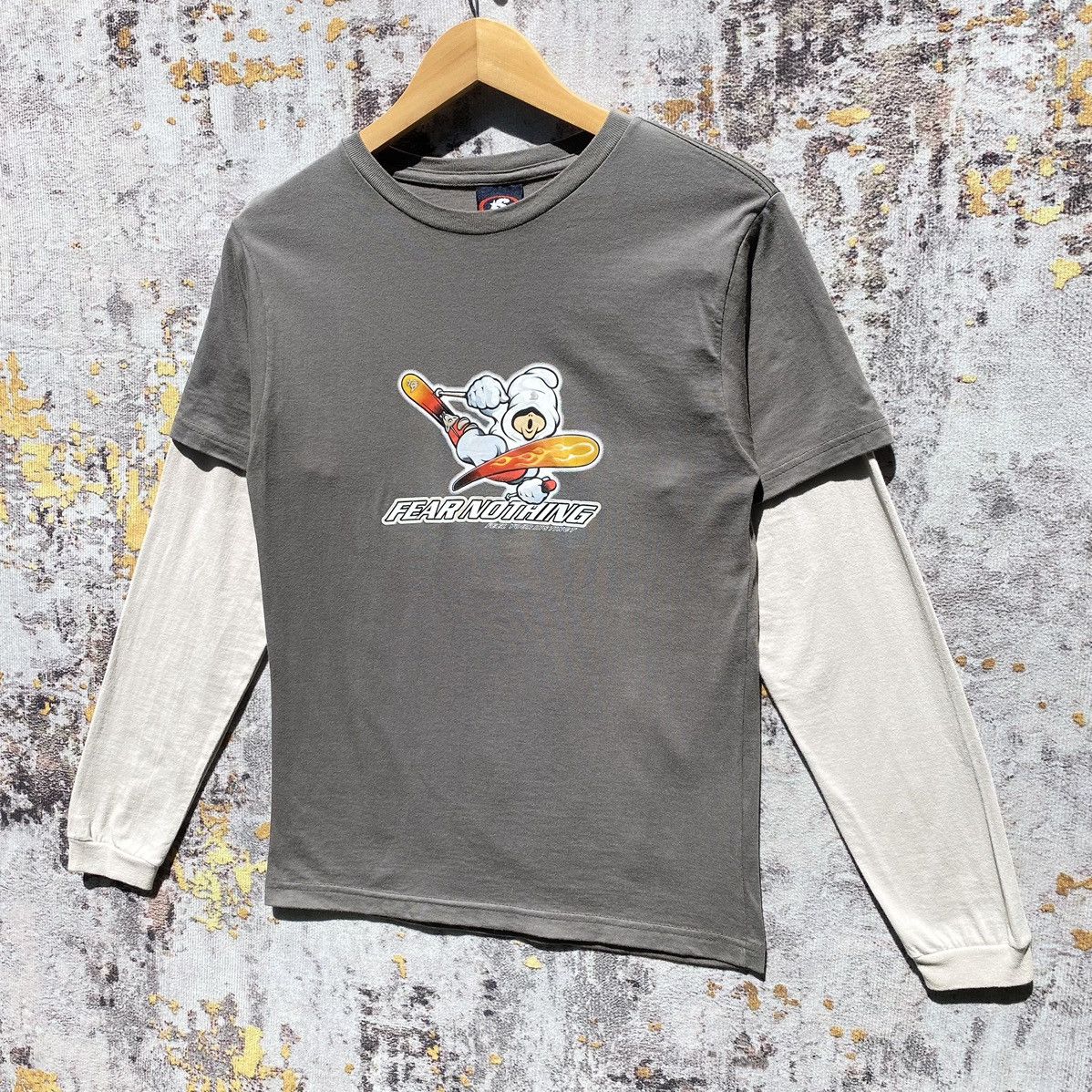 Vintage Vintage Spirit Hip Hop Graffiti Shirt Skiing Fear Nothing Size US S / EU 44-46 / 1 - 3 Thumbnail