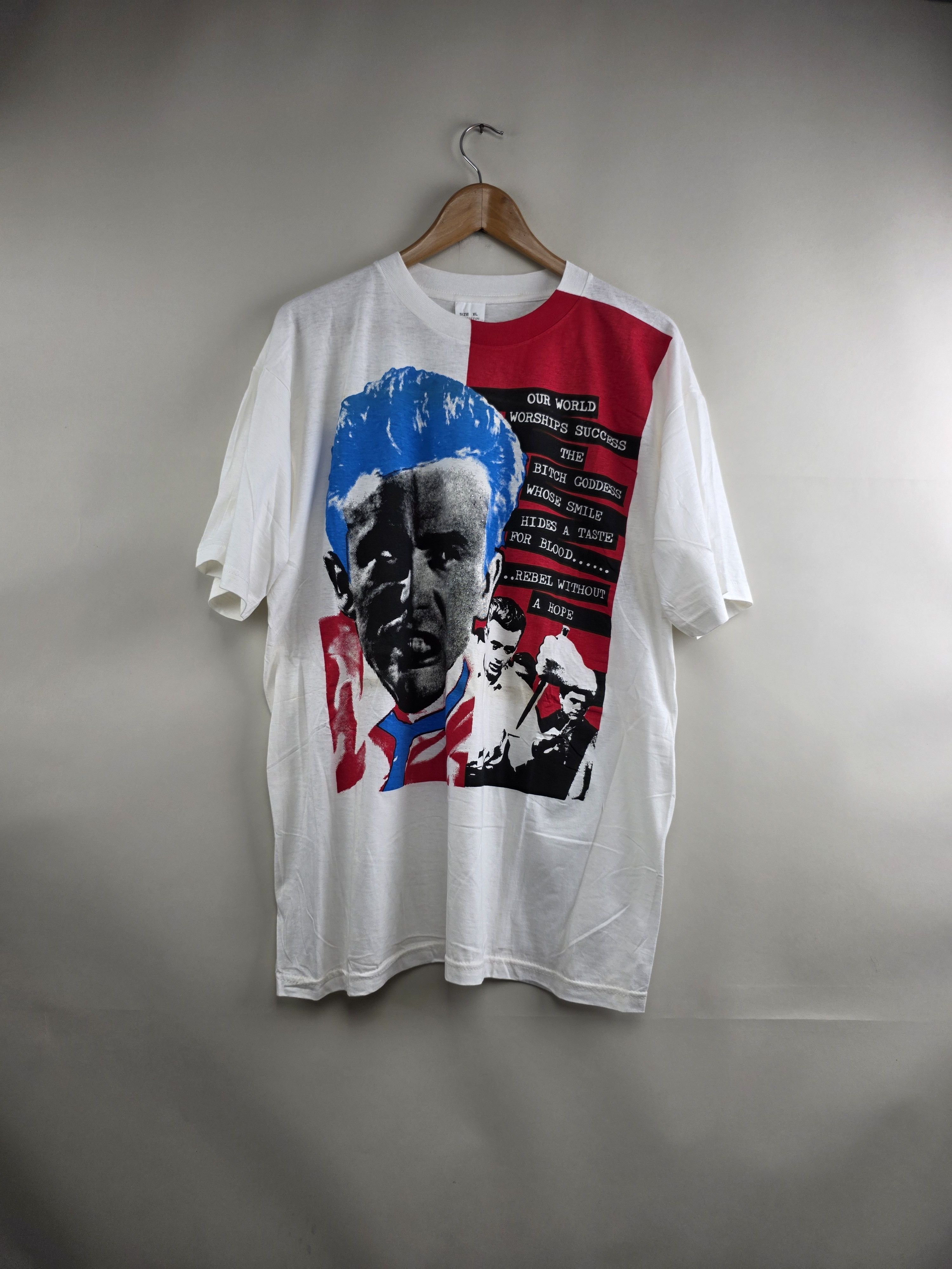 Band Tees × Vintage 80s Fifth Column James Dean Rebel without a hope Art tee Size US XL / EU 56 / 4 - 1 Thumbnail