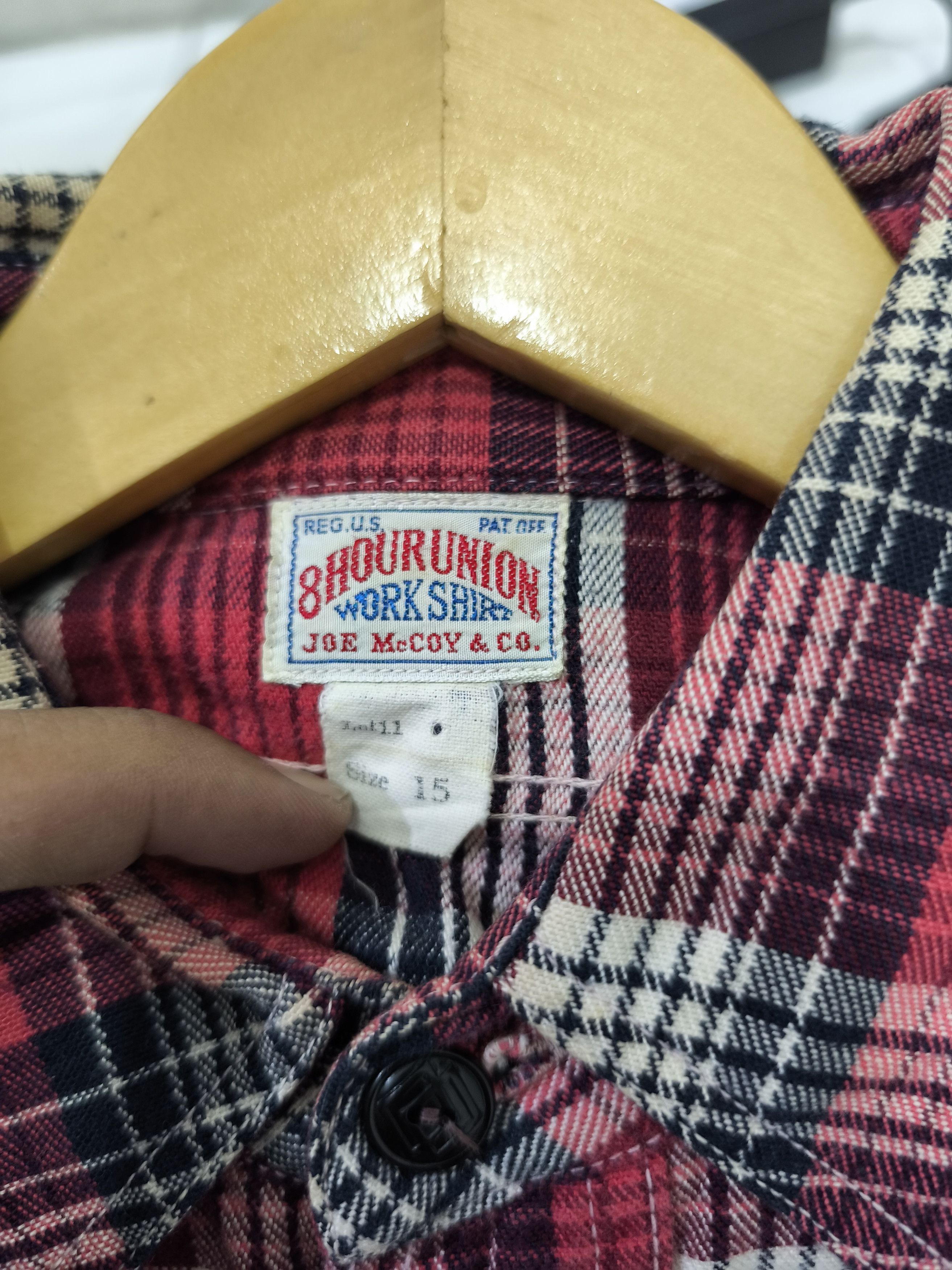 Japanese Brand × TOYS McCOY × The Real McCoy's Joe McCOY 8hu Block Check Shirt Size US L / EU 52-54 / 3 - 8 Thumbnail