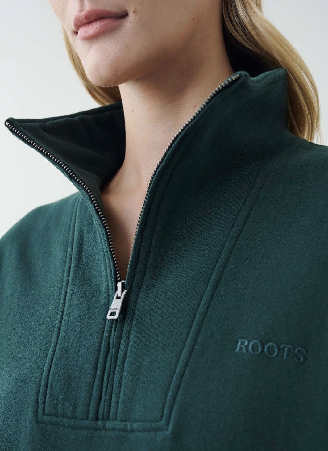 Roots ROOTS Half Zip Stein Gender Free - Green Shadow Size US L / EU 52-54 / 3 - 10 Thumbnail