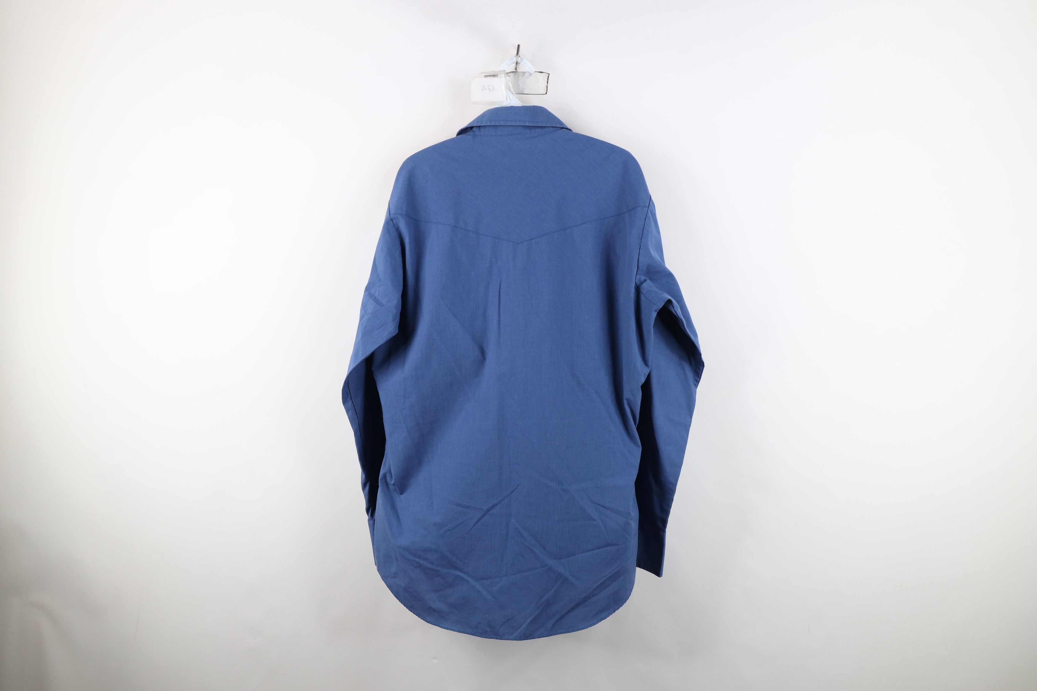 Vintage Vintage 90s Streetwear Cowboy Rodeo Button Shirt Blue Size US M / EU 48-50 / 2 - 11 Thumbnail