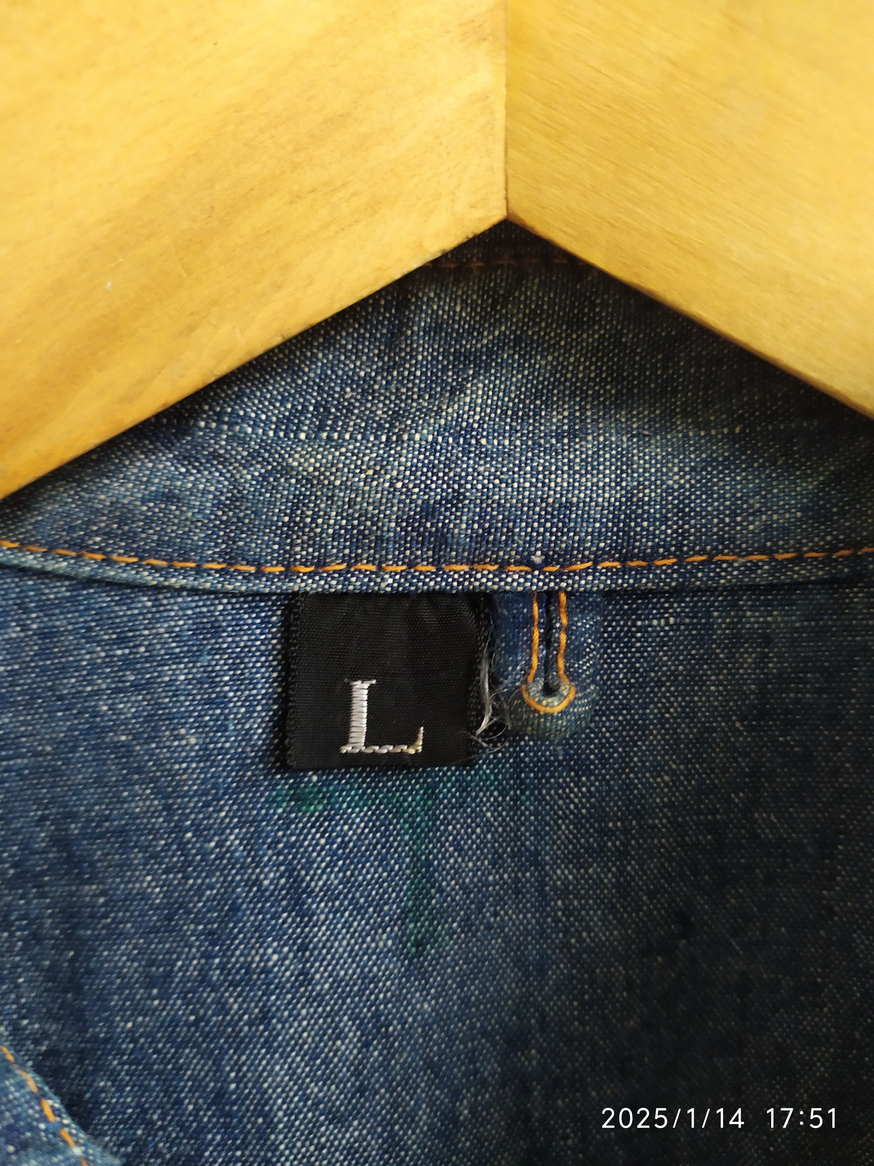 If Six Was Nine × Japanese Brand × Le Grande Bleu (L.G.B.) Vintage Japanese west cal Denim Lgb shirt Size US L / EU 52-54 / 3 - 9 Thumbnail