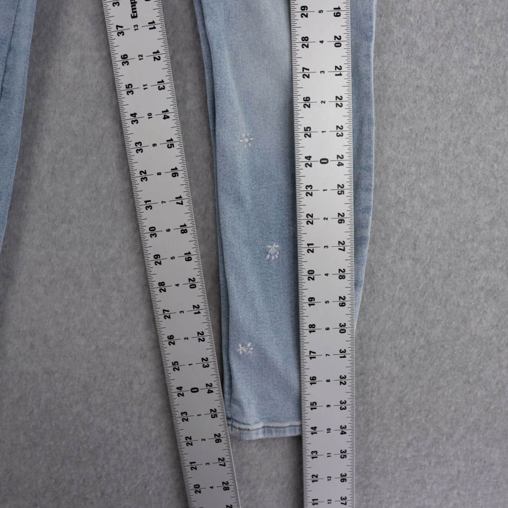Lucky Brand Lucky Brand Womens Jeans Size 4/27 Low Rise Lolita Skinny Embroidered Denim Blue Pants Size 27" / US 4 / IT 40 - 6 Thumbnail