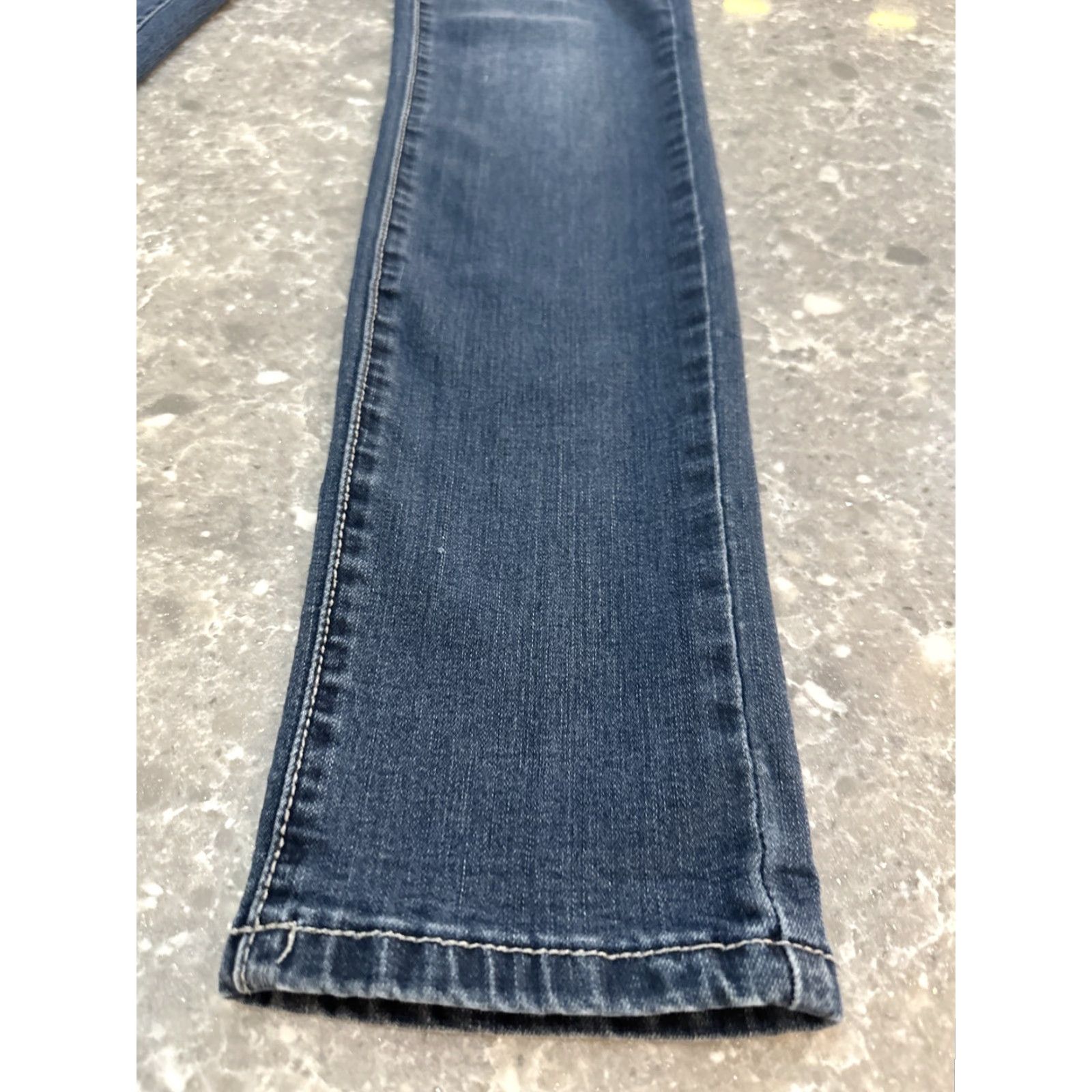 Vintage Earl Jeans Skinny Jeans Medium Wash Low Rise Stretch Denim 5-Pocket Zip 26x29 Regular Women US Flag Theme Size 27" / US 4 / IT 40 - 5 Thumbnail
