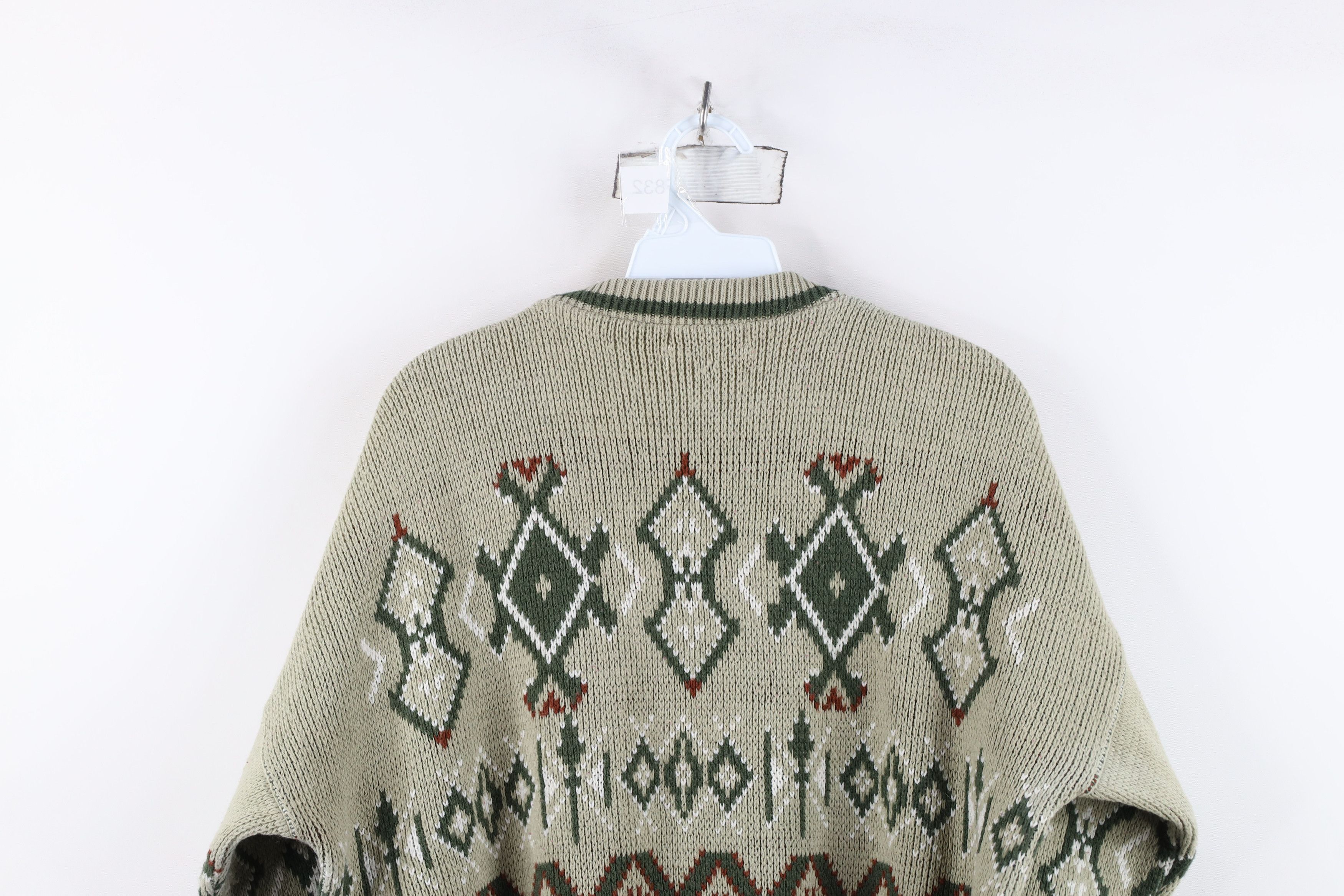 Vintage Vintage 70s Streetwear Fair Isle Knit Crewneck Sweater USA Size US L / EU 52-54 / 3 - 11 Thumbnail