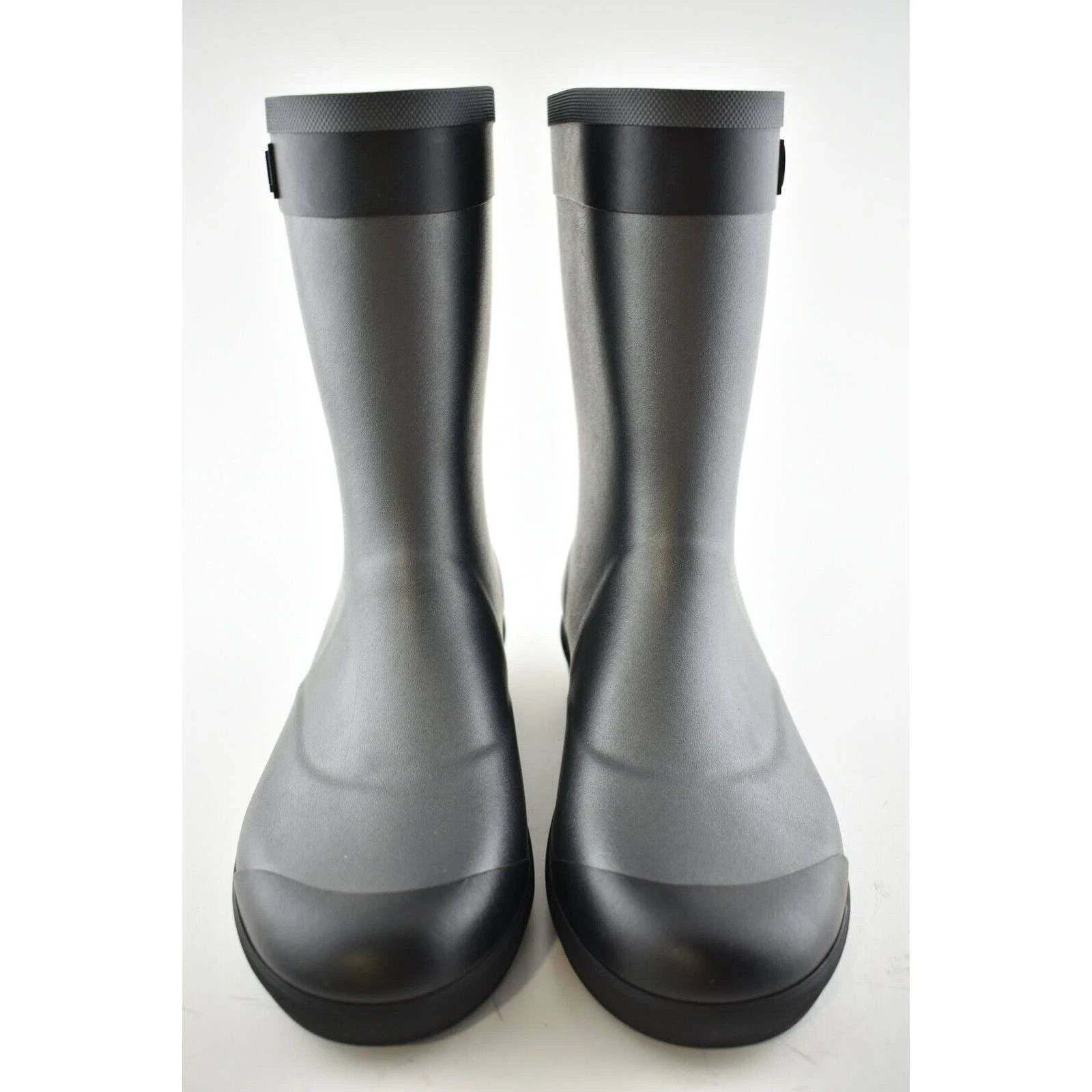 Chanel Chanel 19A Black Silver Grey CC Logo Short Mid Calf Pull On Size US 8 / IT 38 - 6 Thumbnail