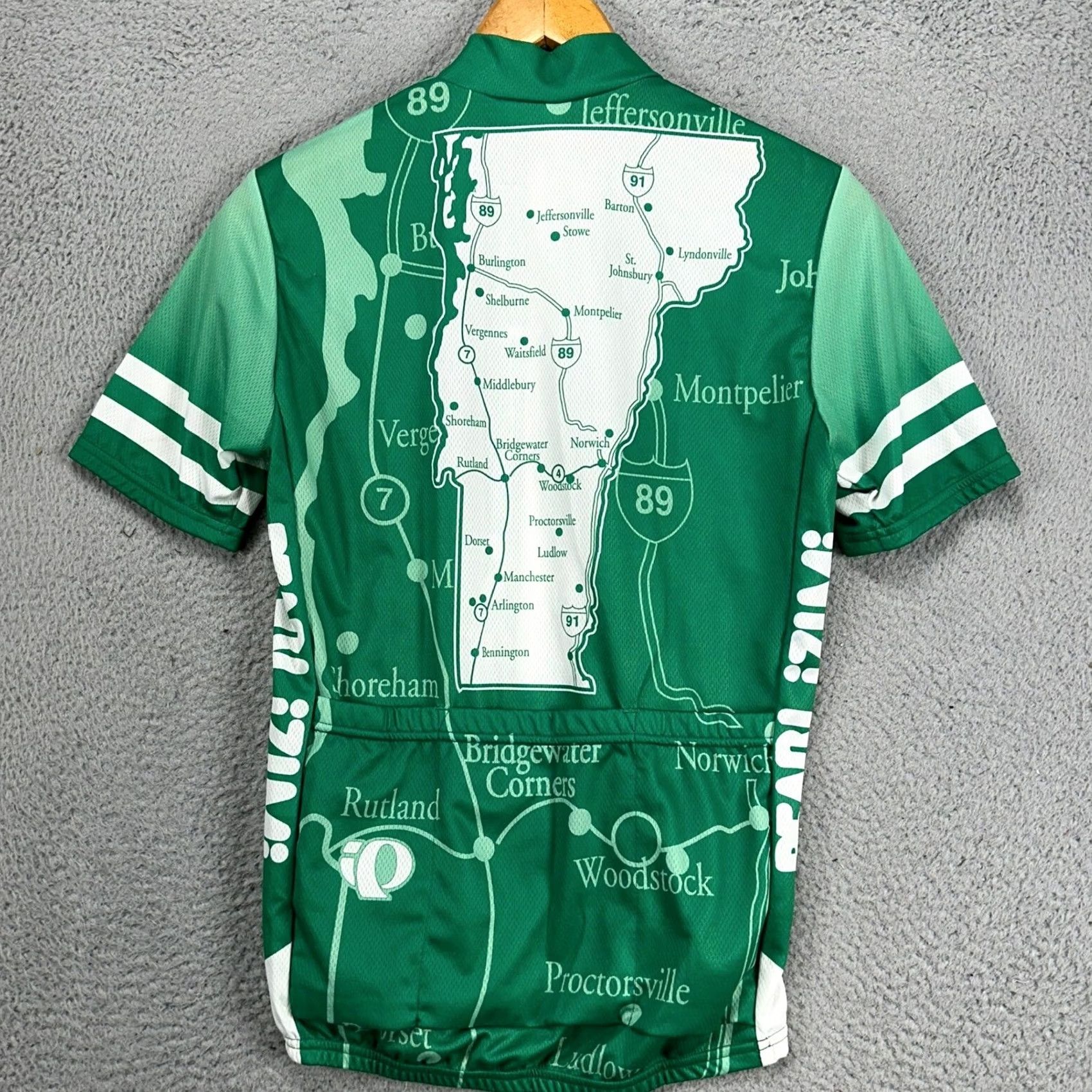 PEARL iZUMi Pearl Izumi Escape Jersey Shirt Green Small Graphic 1/4 Zip Cycling Mens Short Sleeve NEW Size US S / EU 44-46 / 1 - 4 Thumbnail