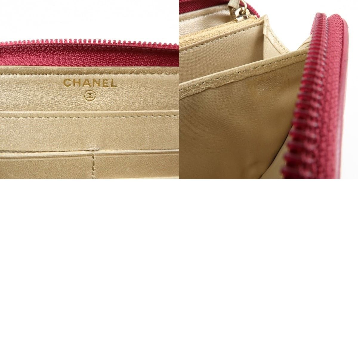 Chanel Chanel Camellia Round Zippy Wallet Lambskin Pink Size ONE SIZE - 8 Thumbnail