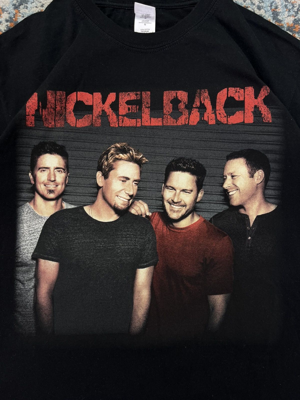 Band Tees × Vintage Vintage y2k Nickelback members tour graphic band tee Size US L / EU 52-54 / 3 - 7 Thumbnail